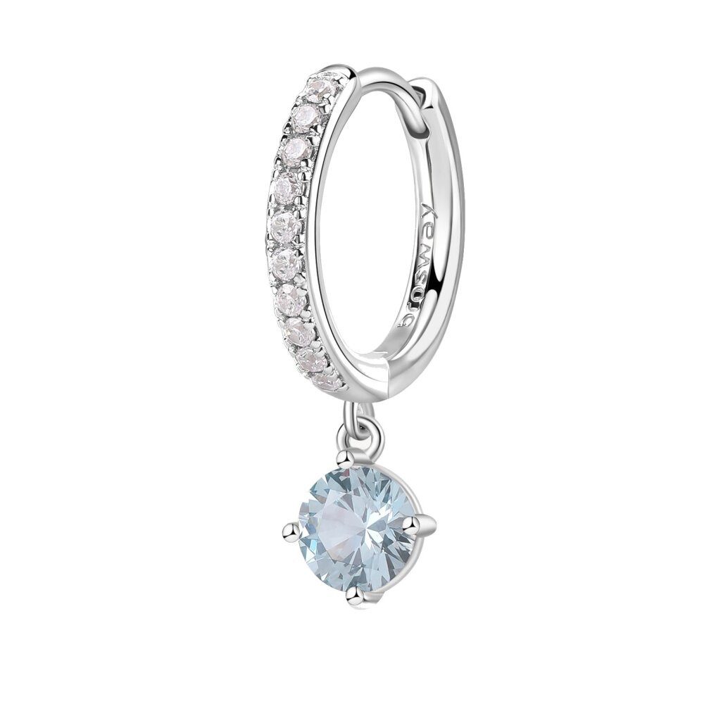 Brosway Ohrring-Set Fancy Cloud Hellblau Kreis einzelne Ohrring FCL83