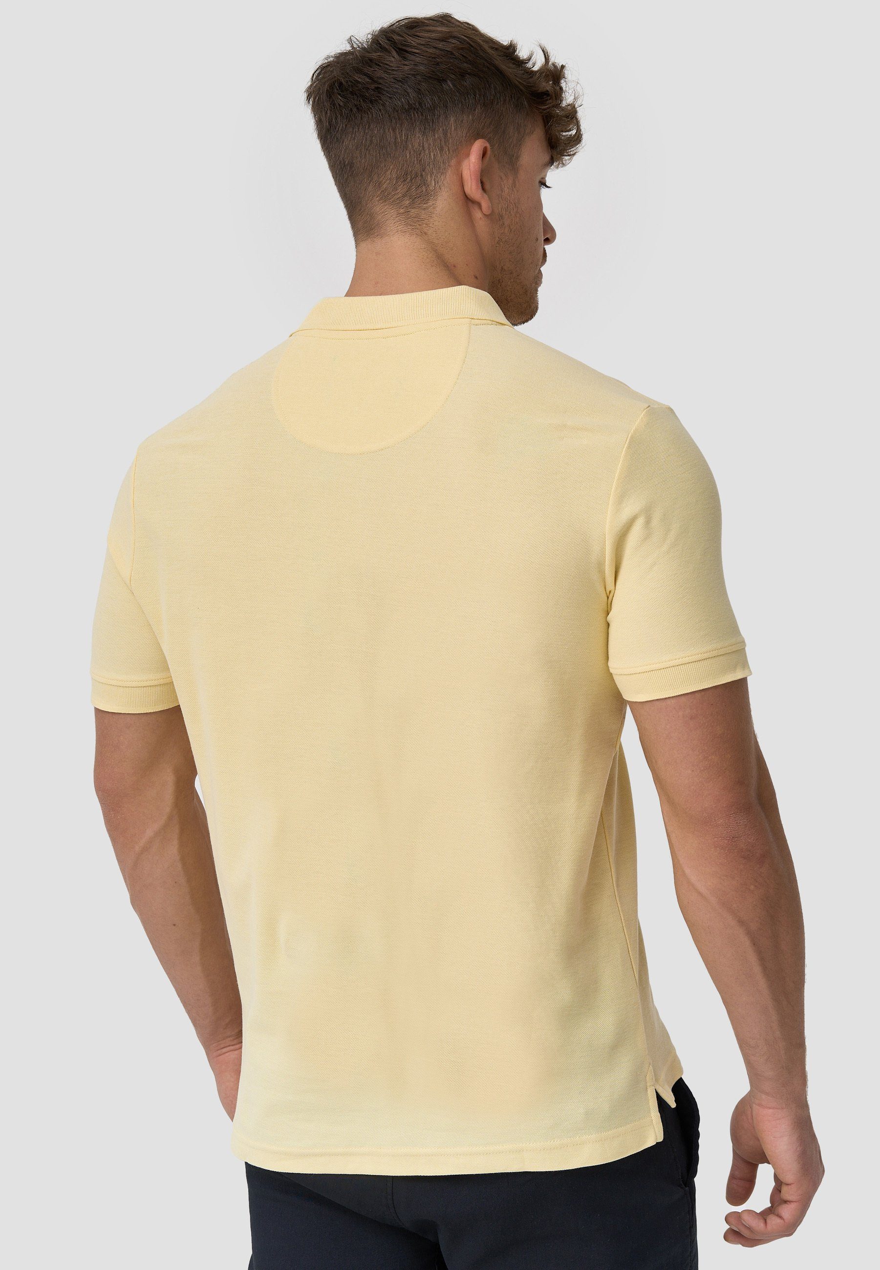 Indicode Poloshirt Herren Wadim Polo Shirt Herrenshirt mit feiner Logo-Stickerei auf der Brust