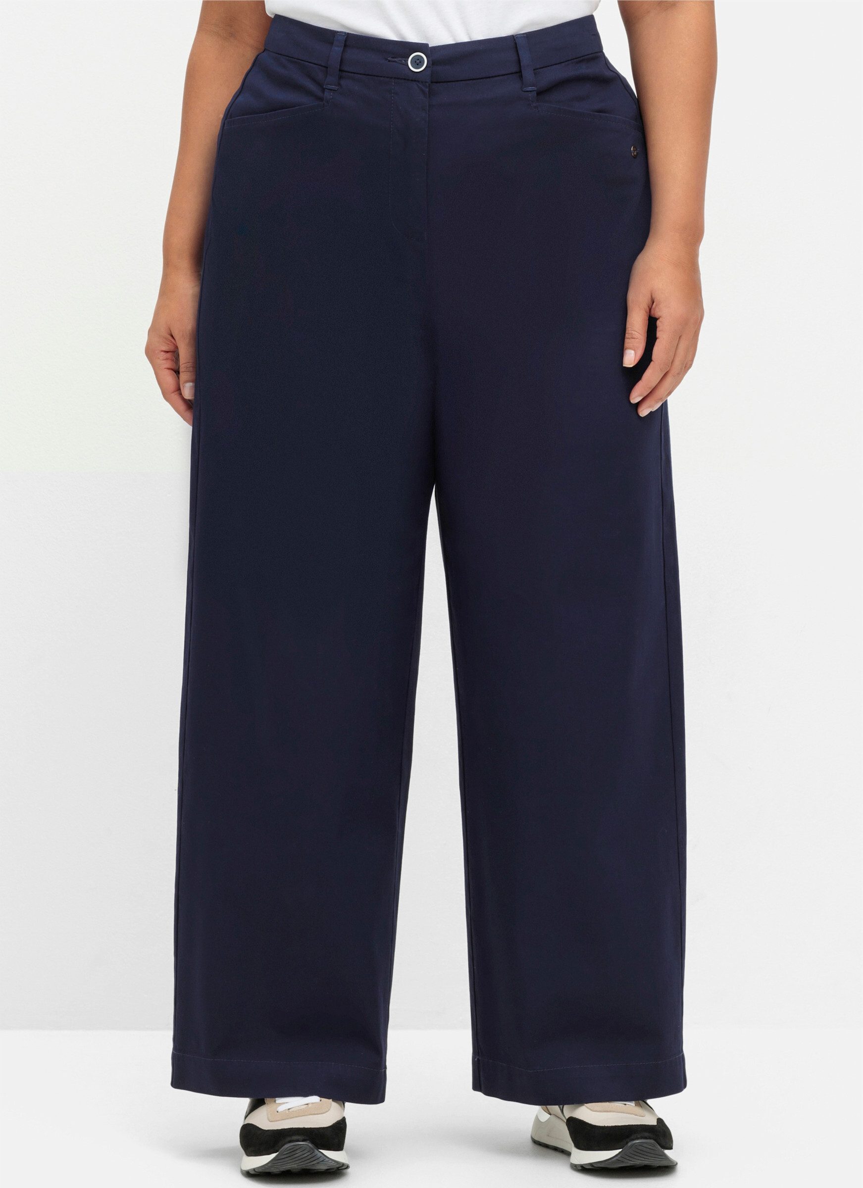 Sheego Jerseyhose Hose lang Innenbeinlänge ca. günstig online kaufen
