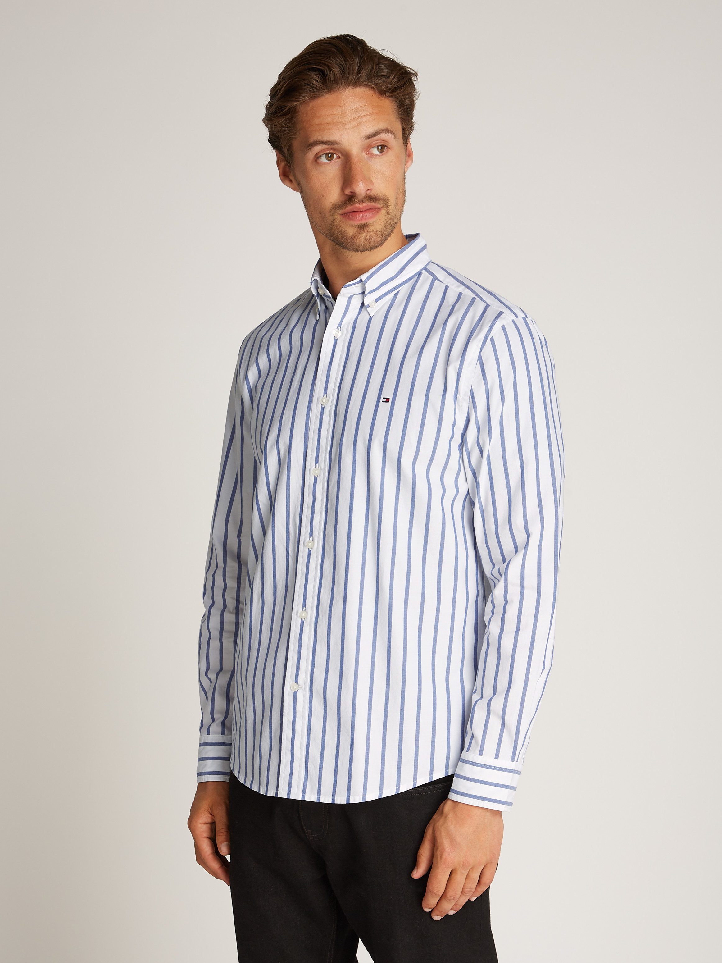 Tommy Hilfiger Businesshemd FLEX POPLIN NAUTICAL günstig online kaufen