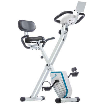 Skandika Heimtrainer Foldaway X-1000 PLUS (weiß/blau), Farbe: Weiß/Blau, Heimtrainer X-Bike F-Bike