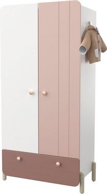 Demeyere GROUP Kleiderschrank Janne,Breite ca. 90cm, Höhe ca. 180cm, 4 Türen mit großzügigen Stauraum und praktische Funktionen