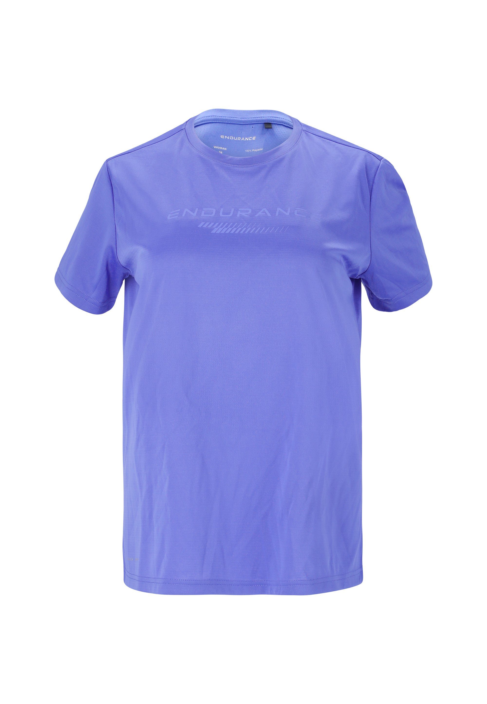 (1-tlg) DRY-Technologie Funktionsshirt schnelltrocknender Keiling blau ENDURANCE mit QUICK