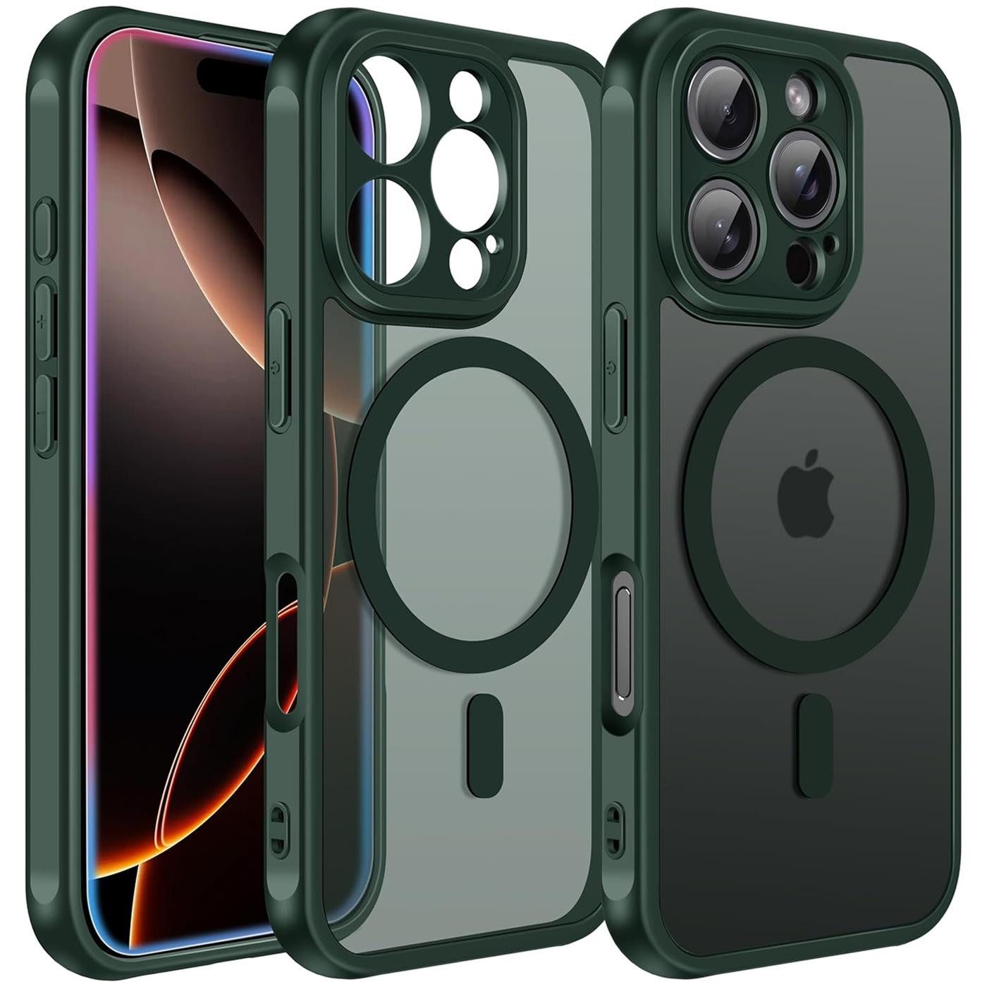 CoolGadget Handyhülle für Apple iPhone 16 Pro 6,3 Zoll, Kamera Schutz Hülle Silikon Hard Case Schutzhülle für Magsafe Zubehör