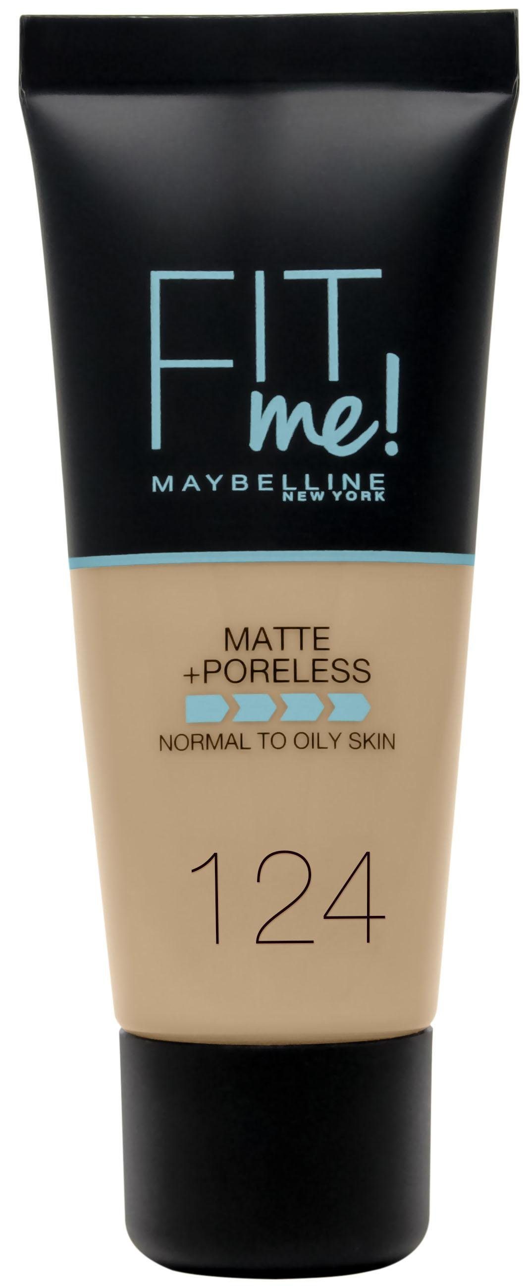 MAYBELLINE NEW YORK Foundation Fit Me! Matte + Poreless Make-Up, mit langanhaltender Formel