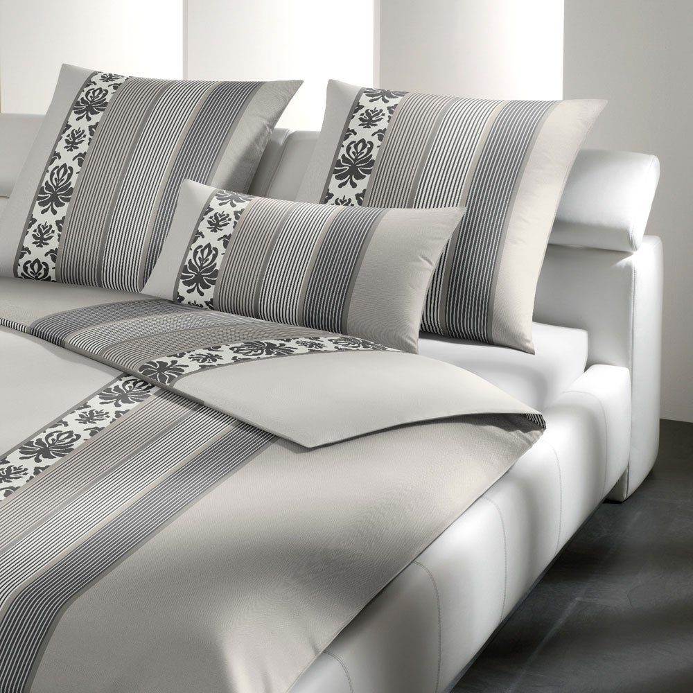 JOOP! Bettwäsche Ornament Stripe, Mako Satin, günstig online kaufen