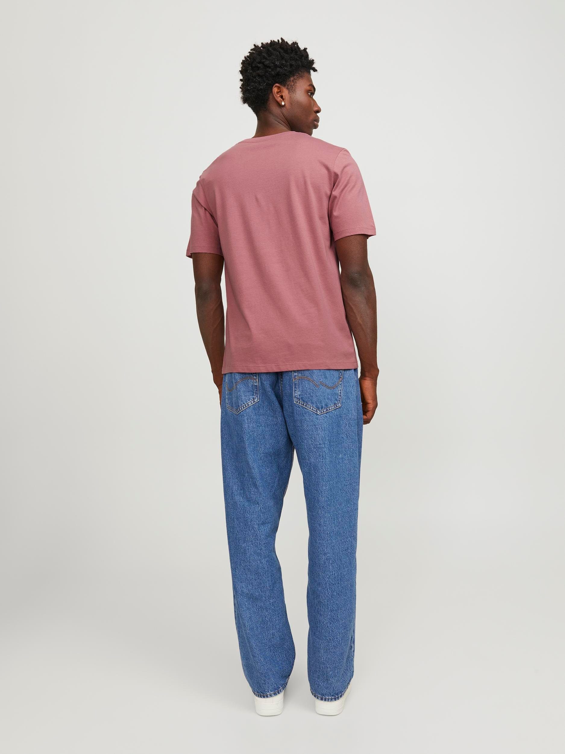 COL SS Jones Rose O-NECK JJELOGO & SS24 SN 2 TEE Jack Mesa Rundhalsshirt