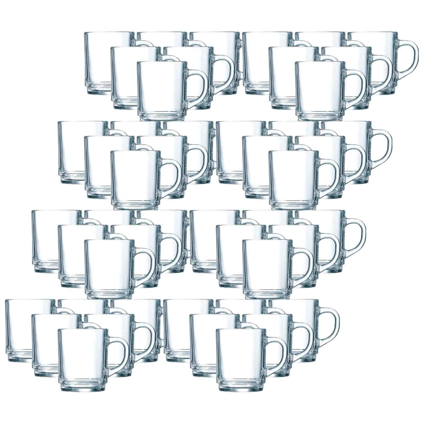 LUXENTU Tasse Glühweingläser Kaffeegläser 0,25 l 48er Set, Glas