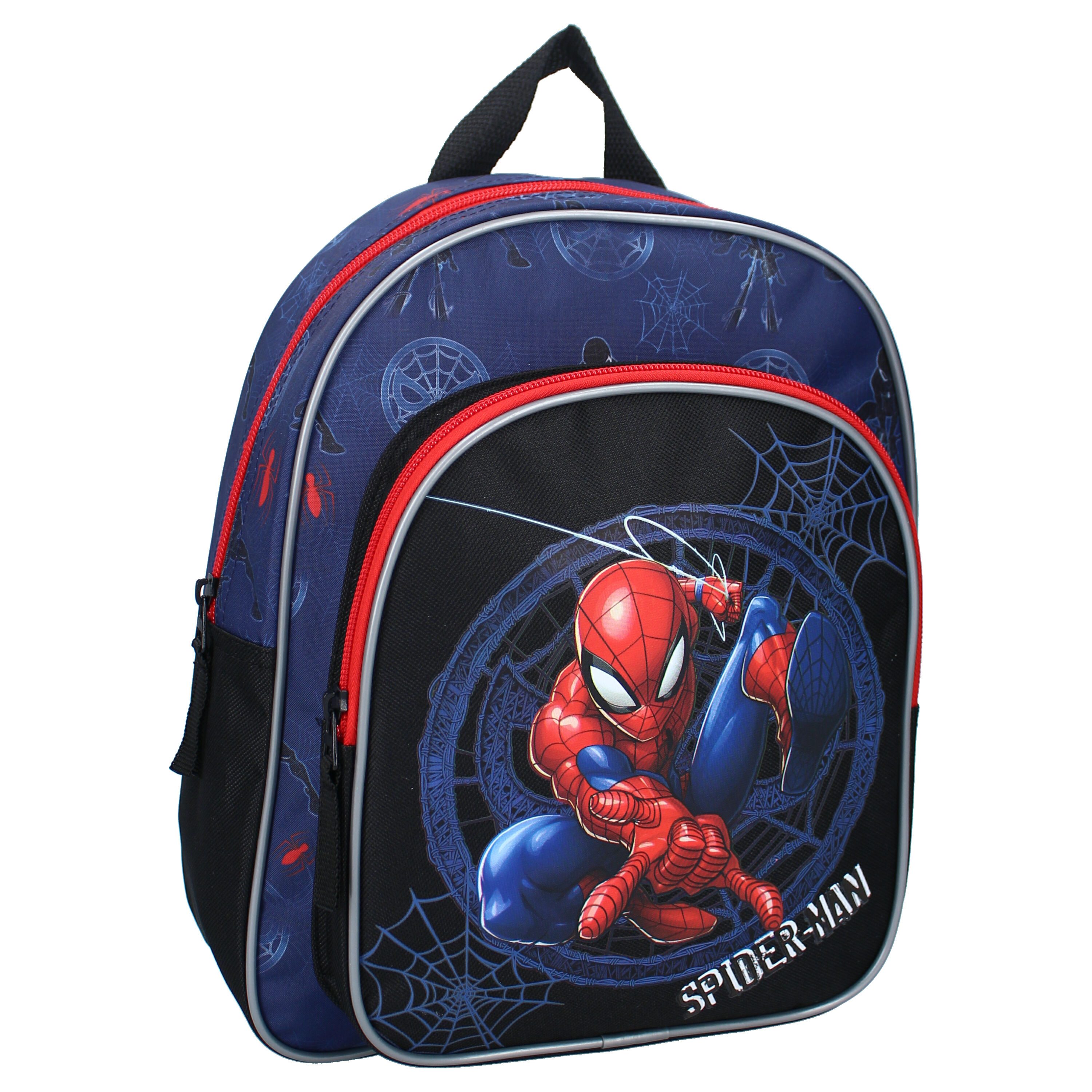 Vadobag Kinderrucksack Spider-Man Schulranzen mit 2 Fächern & verstellbaren Gurten