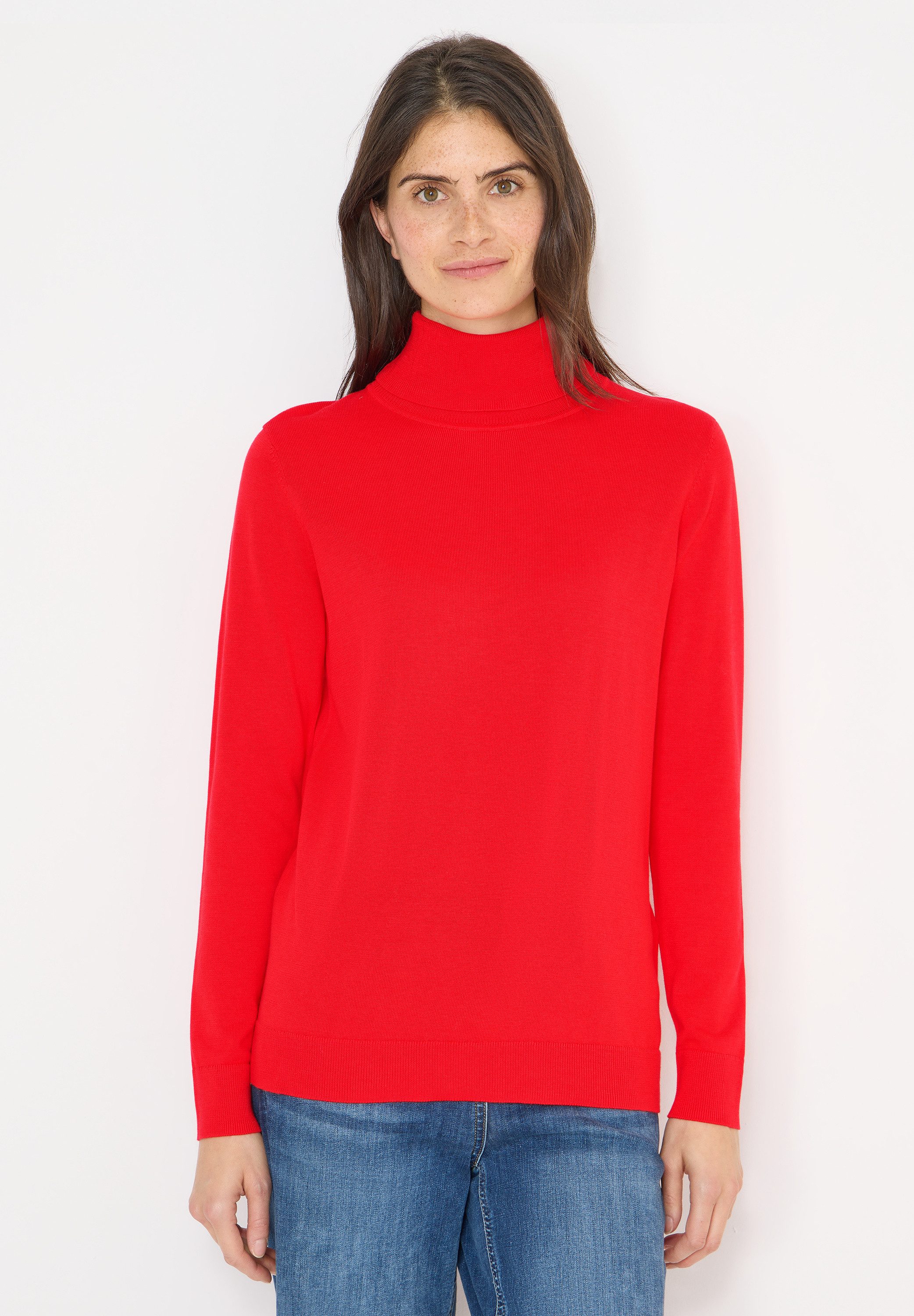 CECIL Rollkragenpullover in Unifarbe