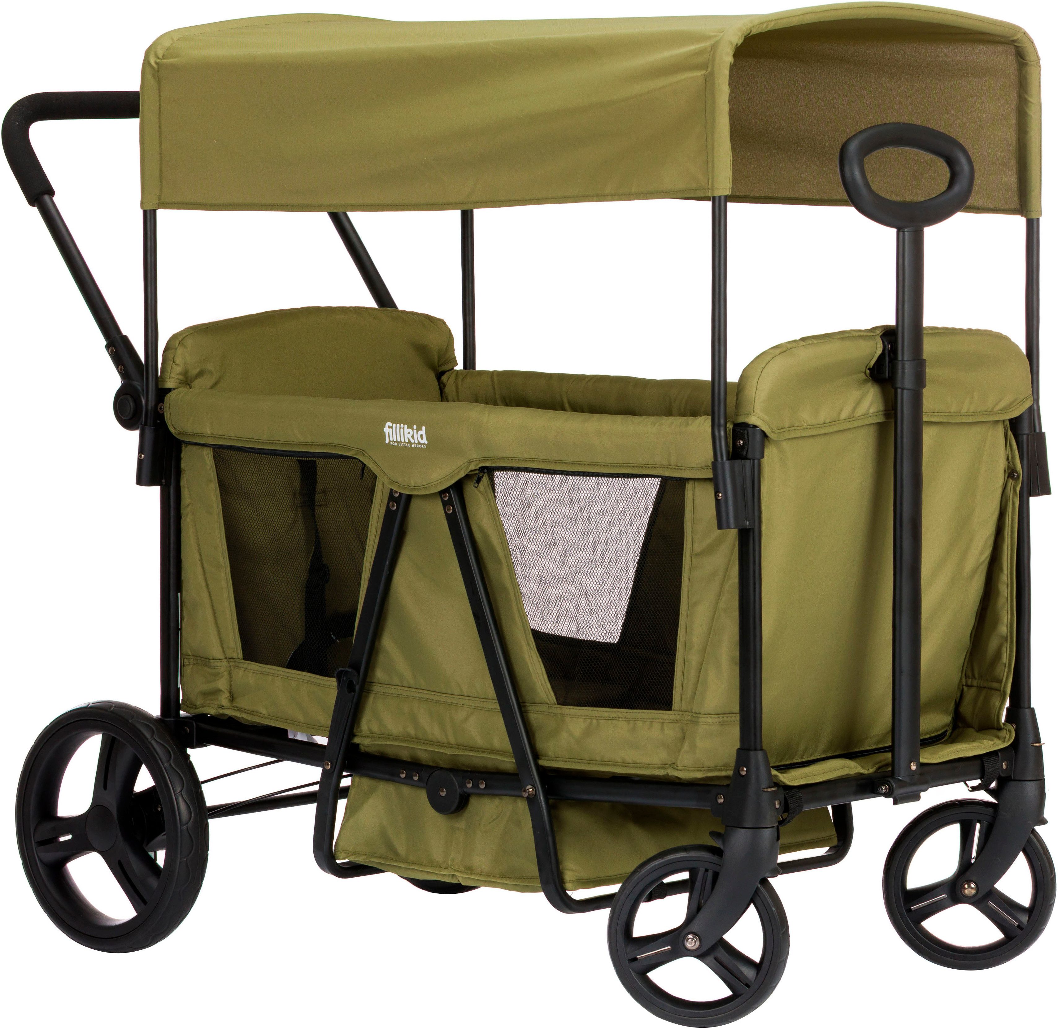 Fillikid Bollerwagen Oskar, faltbar, für zwei Kinder