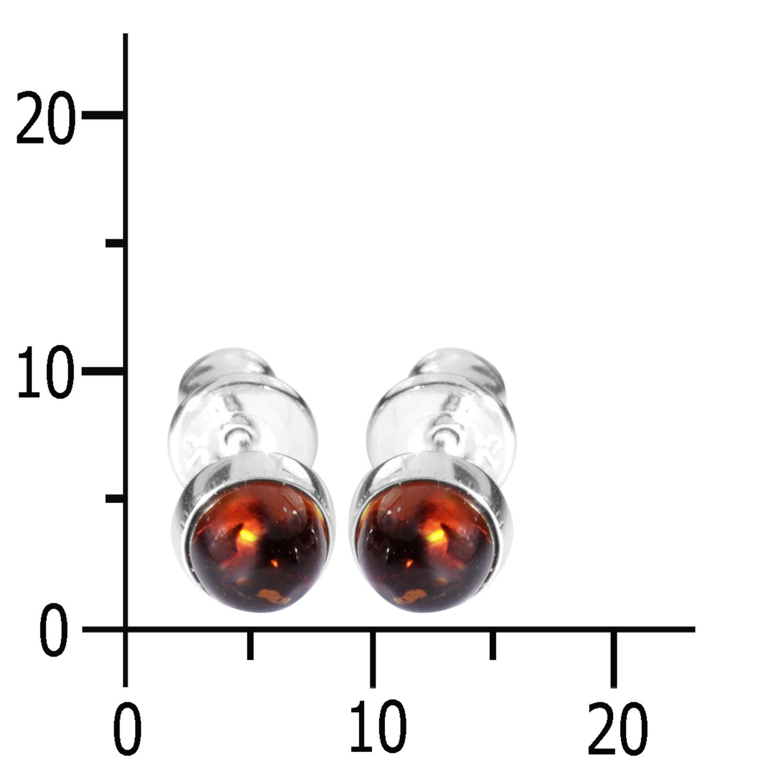 OSTSEE-SCHMUCK Paar Ohrstecker Ostsee-Schmuck Ohrstecker Classic 5 mm Ohrst günstig online kaufen
