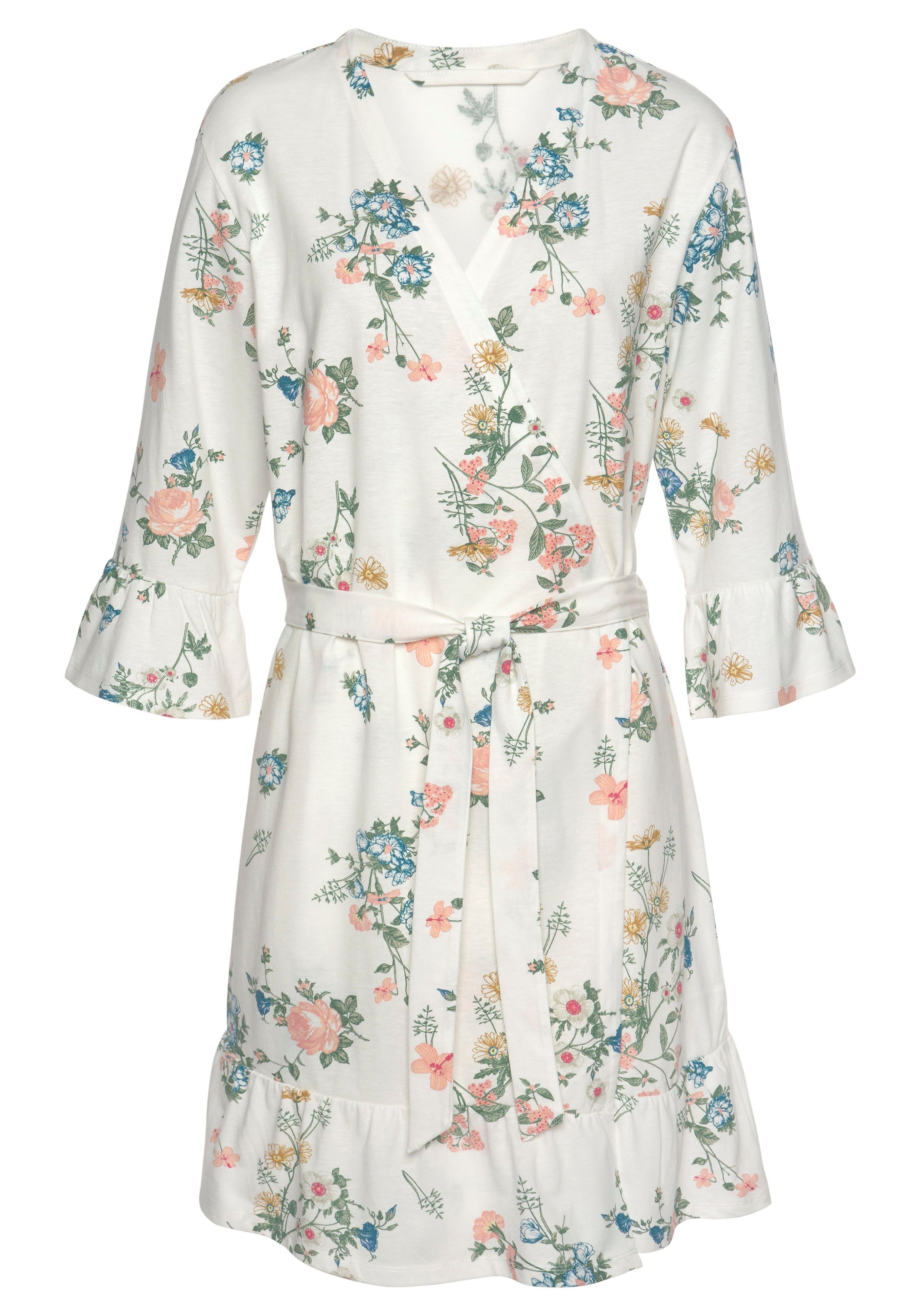 Vivance Dreams Kimono, Kurzform, Baumwoll-Mix, Kimono-Kragen, günstig online kaufen