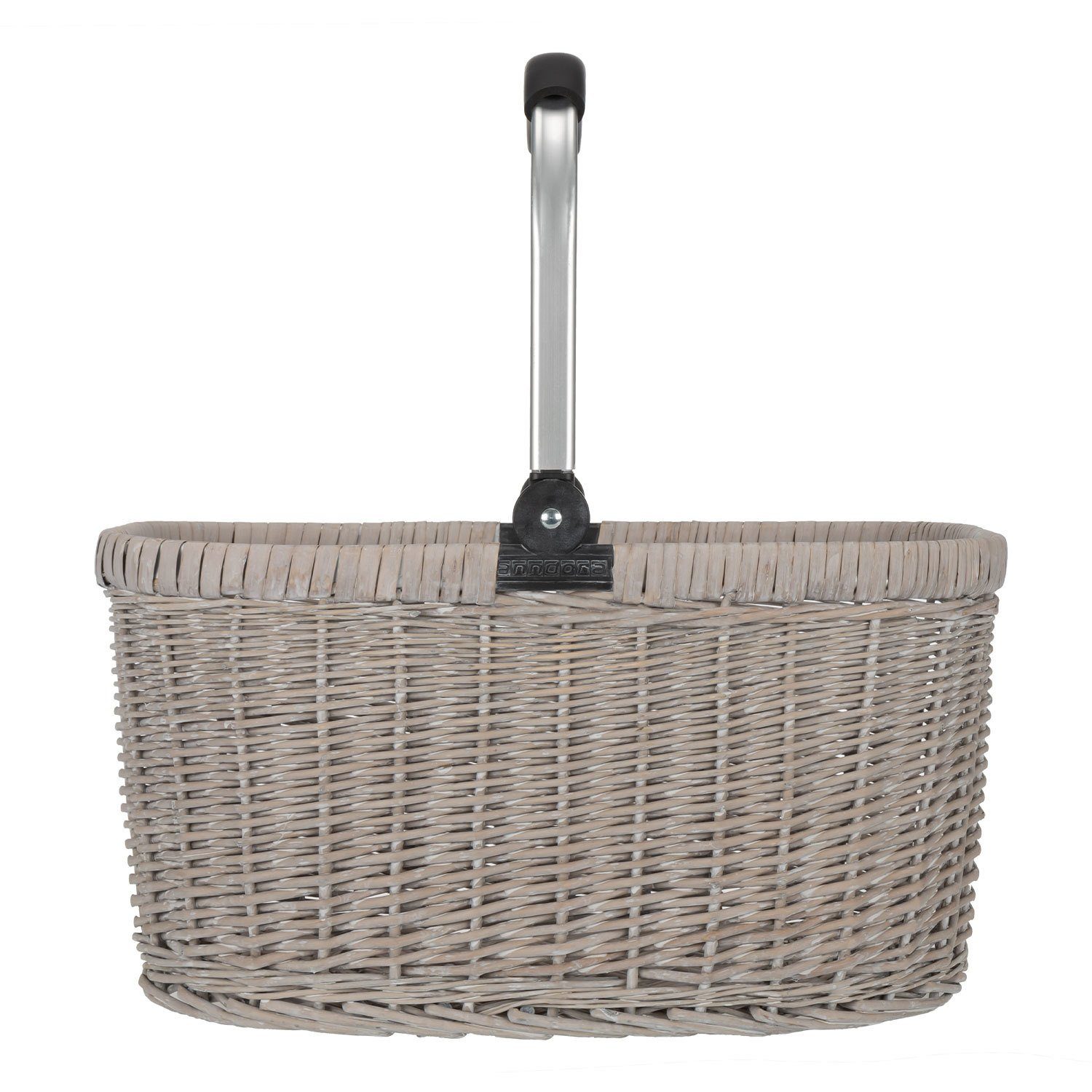 anndora Einkaufskorb Weidenkorb mit Alurahmen 22 L, 22 l