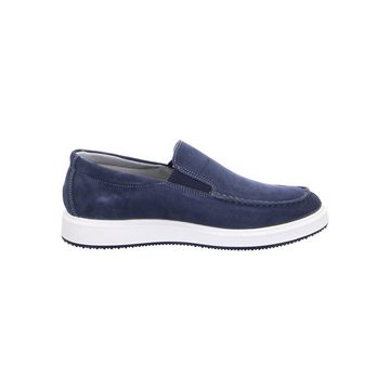 Ara Genua - Herren Schuhe Slipper Sneaker Rauleder blau