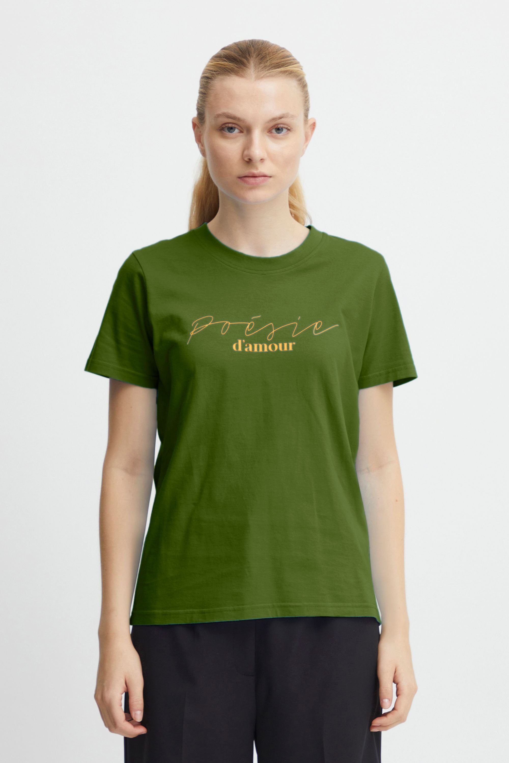 Ichi T-Shirt IHRUNELA SS5 -20118084 Willow Bough (180119) | T-Shirts