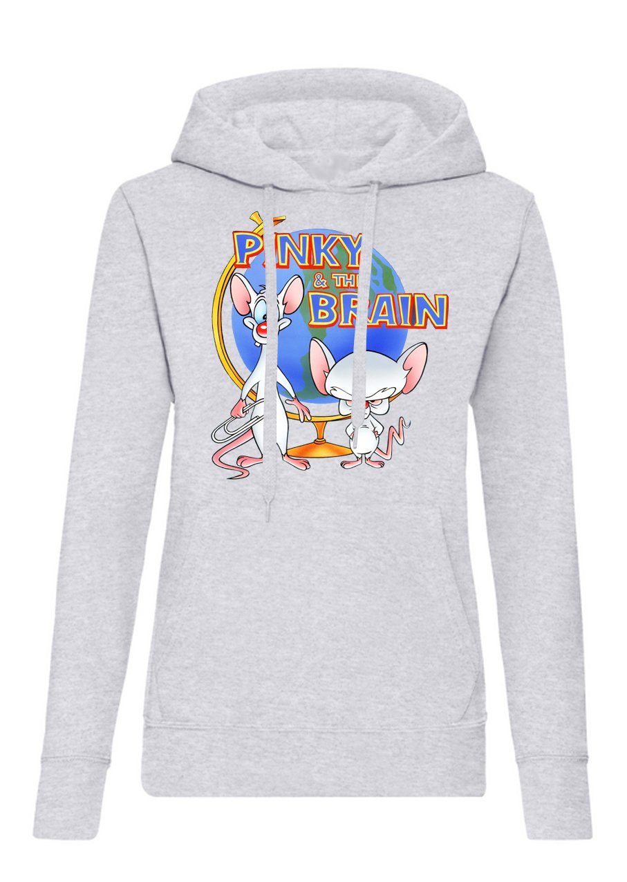 Hoodie Damen Pinky and the Brain Comic Cartoon Weltherrschaft