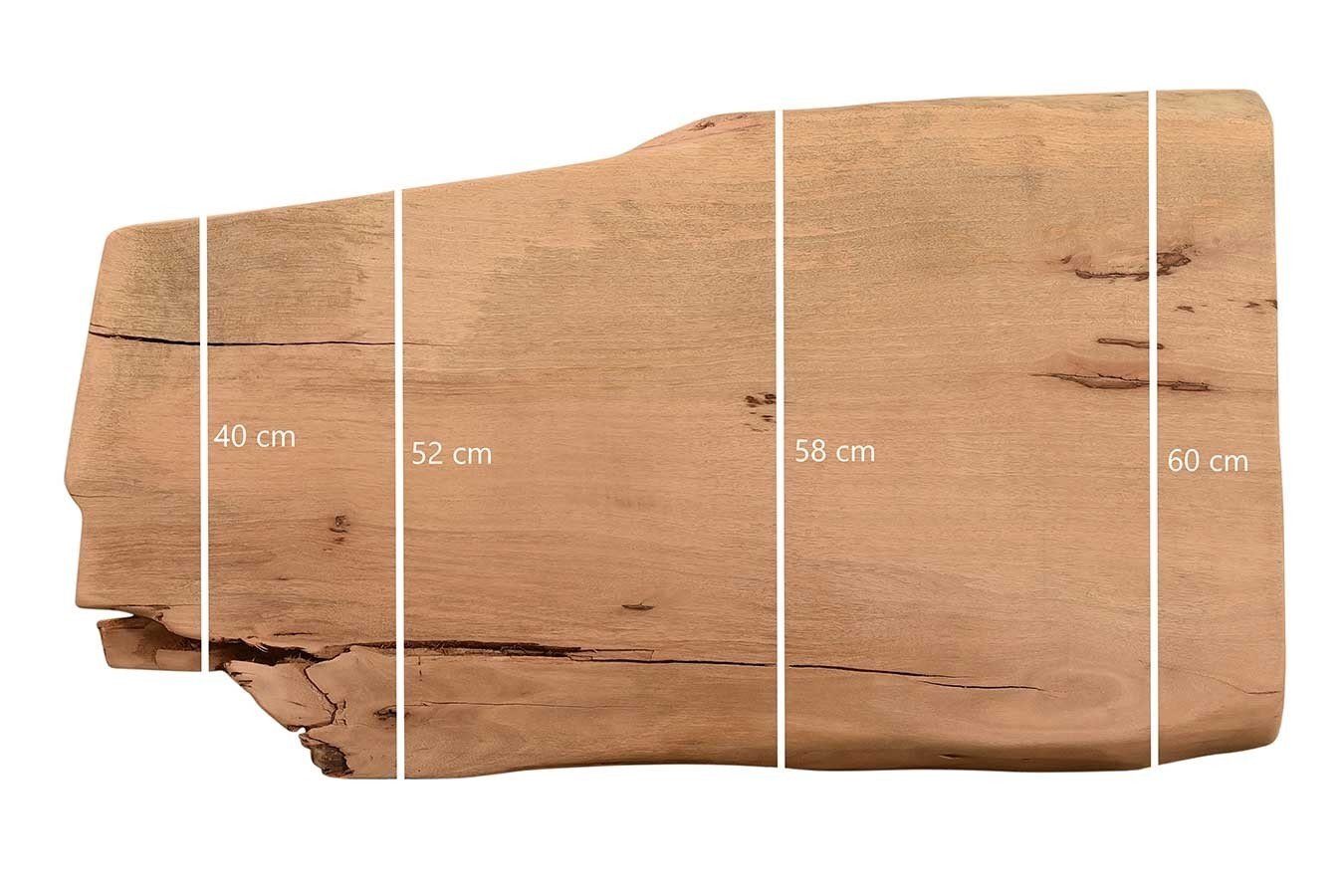 Tischhelden Tischplatte Massivholz 100 Mango cm Monolith Tischplatte