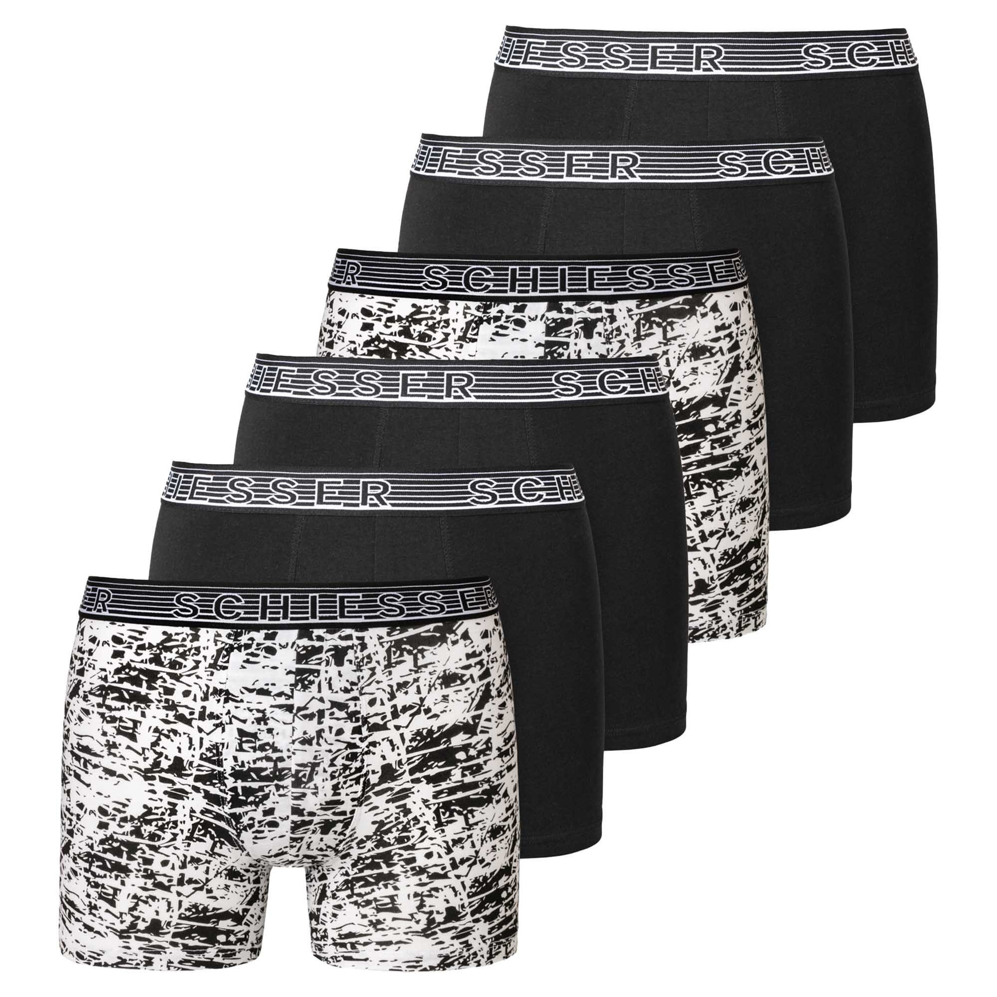 Schiesser Boxer Jungen Boxershort 6er Pack Baumwolle (Packung, 6er Pack)