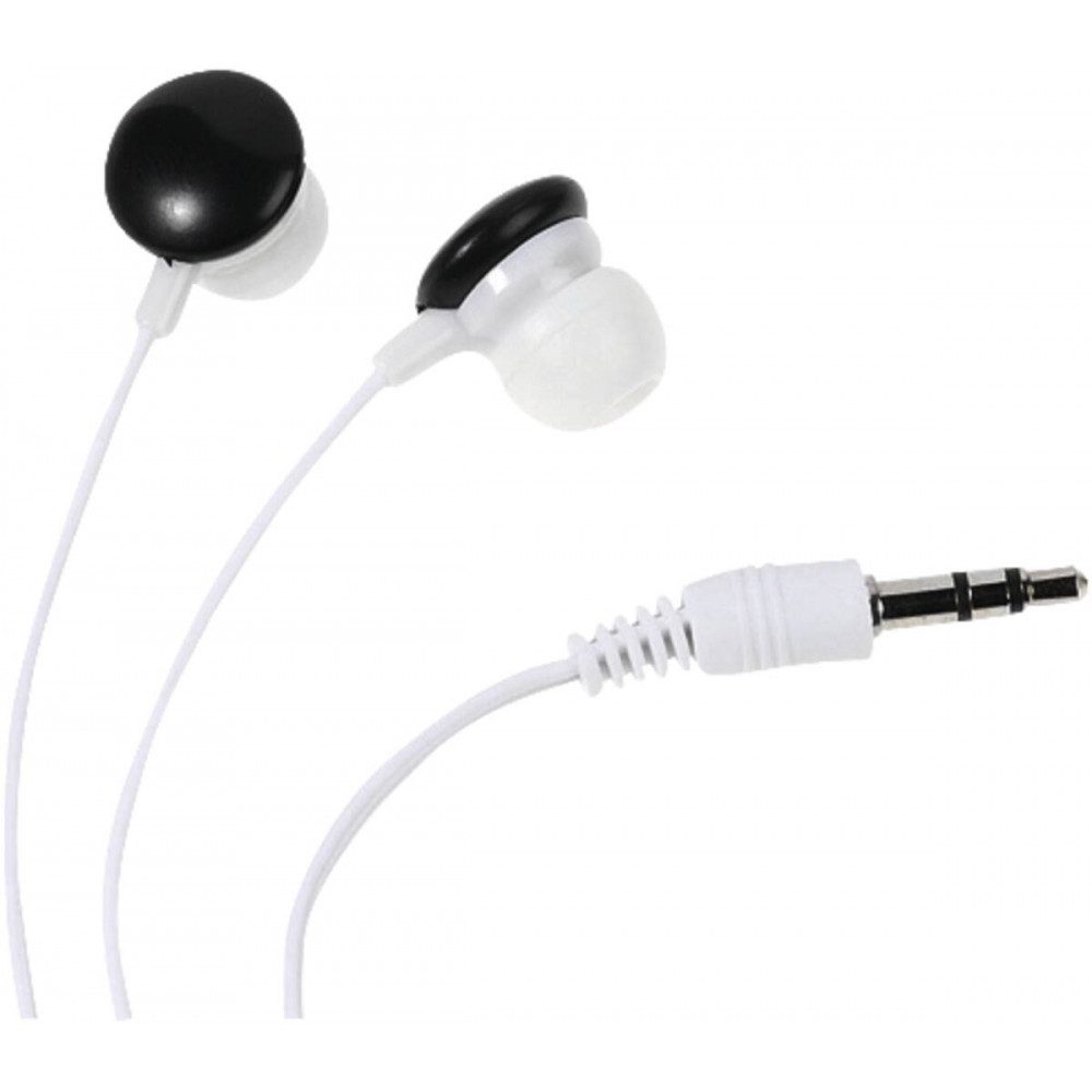 Vivanco vvearbuds12k Color Buds Schwarz In-Ear-Kopfhörer mit gutem Klang Kopfhörer (In-Ear-Design für Komfort, In-Ear-Design für Komfort)