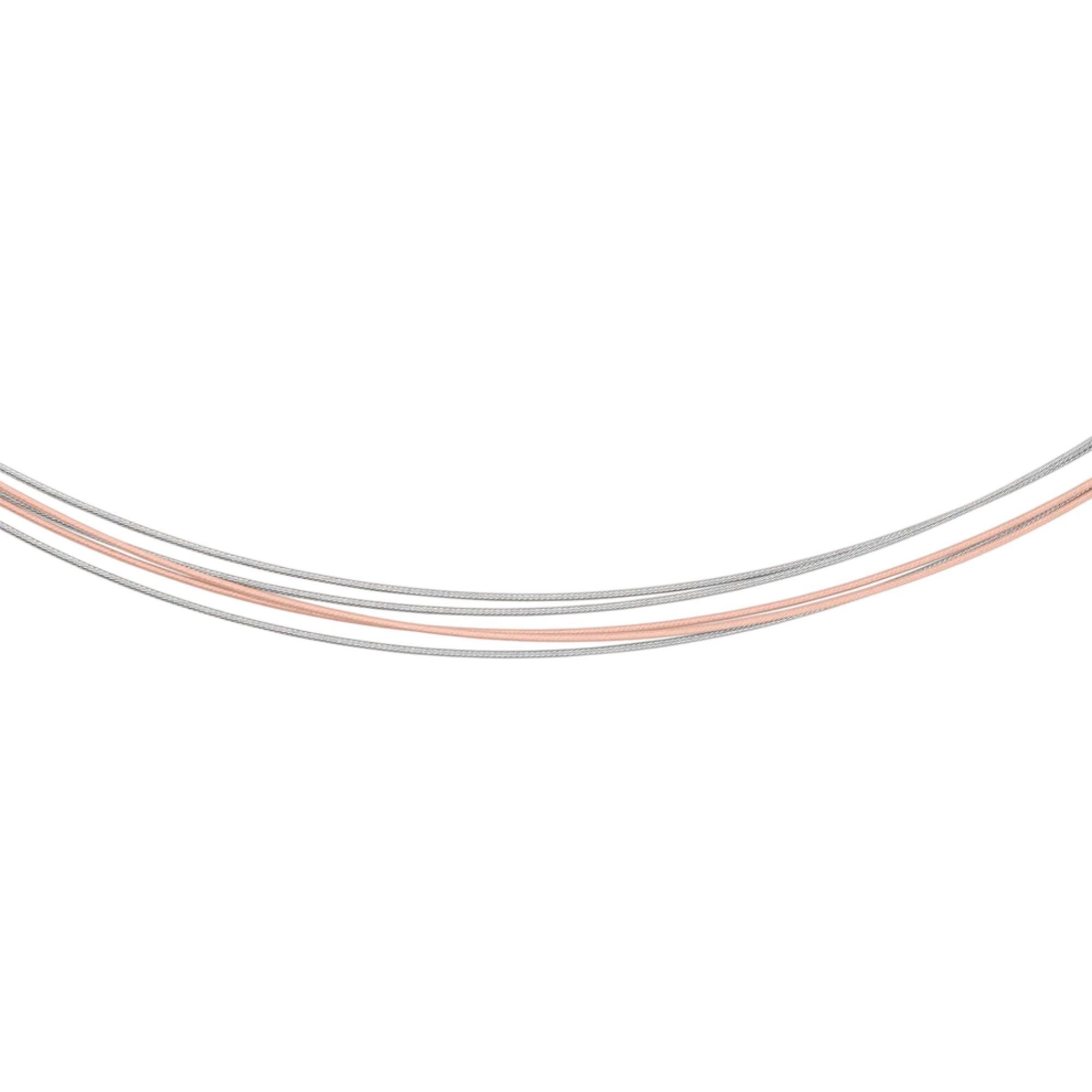 Heideman Collier Linea 5 bicolor (keine Angabe, inkl. Geschenkverpackung), Edelstahlkette