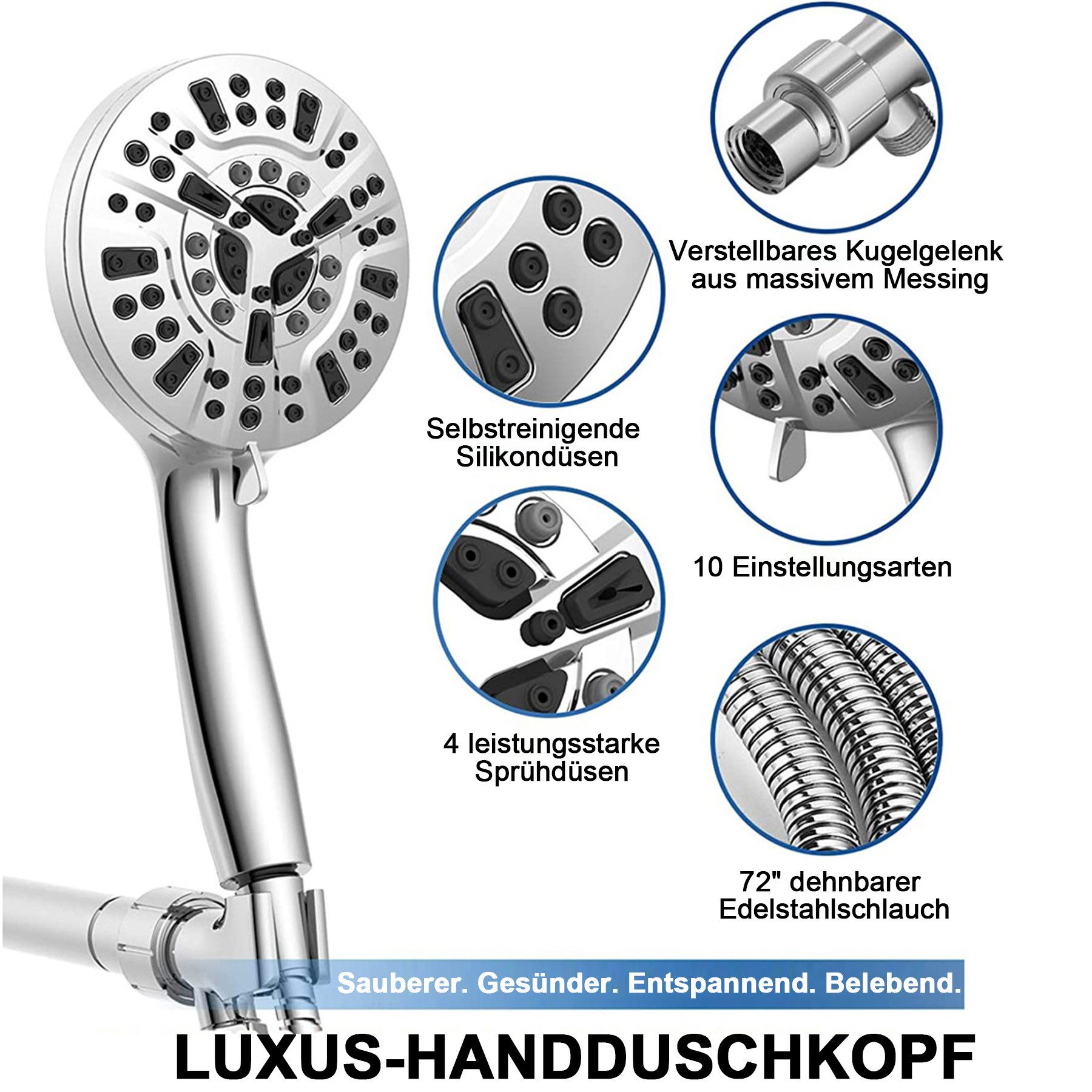 Mutig Duschbrause Duschkopf mit Filter, Hochdruck günstig online kaufen