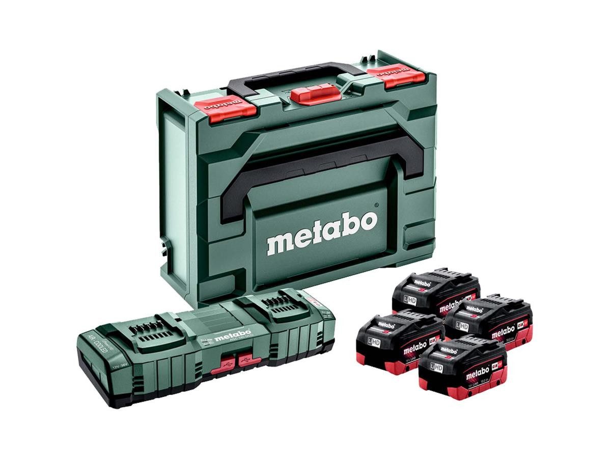 metabo ASC 145 DUO Akku-Set (6 St), inkl. metaBOX 145, mit patentierter "AIR COOLED"-Ladetechnologie