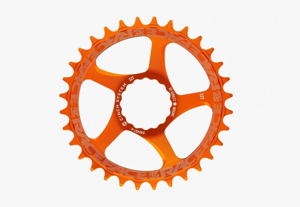 Race Face Fahrradketten Race Face Cinch Direct Mount Kettenblatt 34 Z., 52mm, orange - effizie