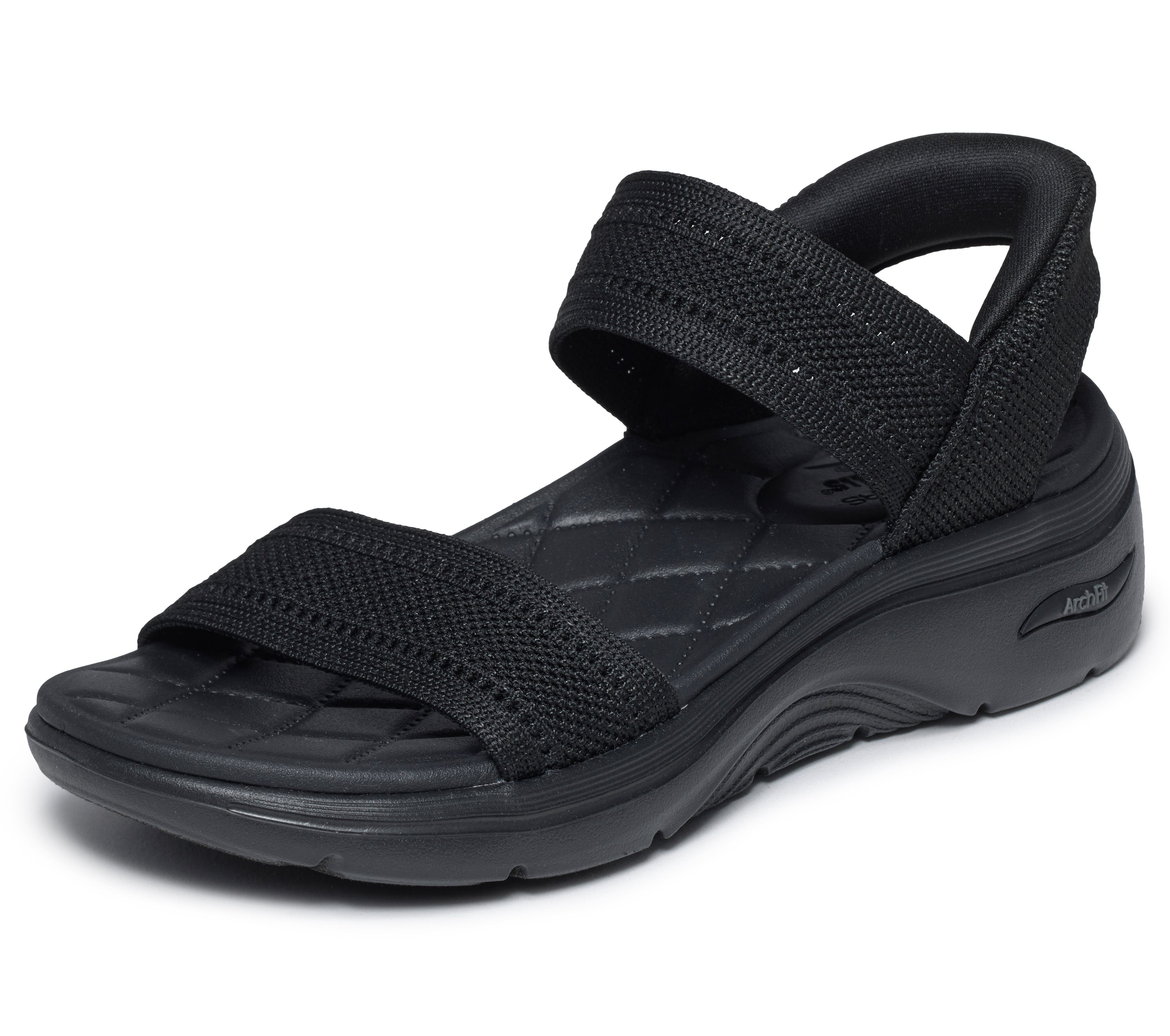 Skechers GO WALK ARCH FIT 2.0 SANDAL Sandale Sommerschuh, Keilsandalette, Urlaubsschuh mit sportiver Sohle