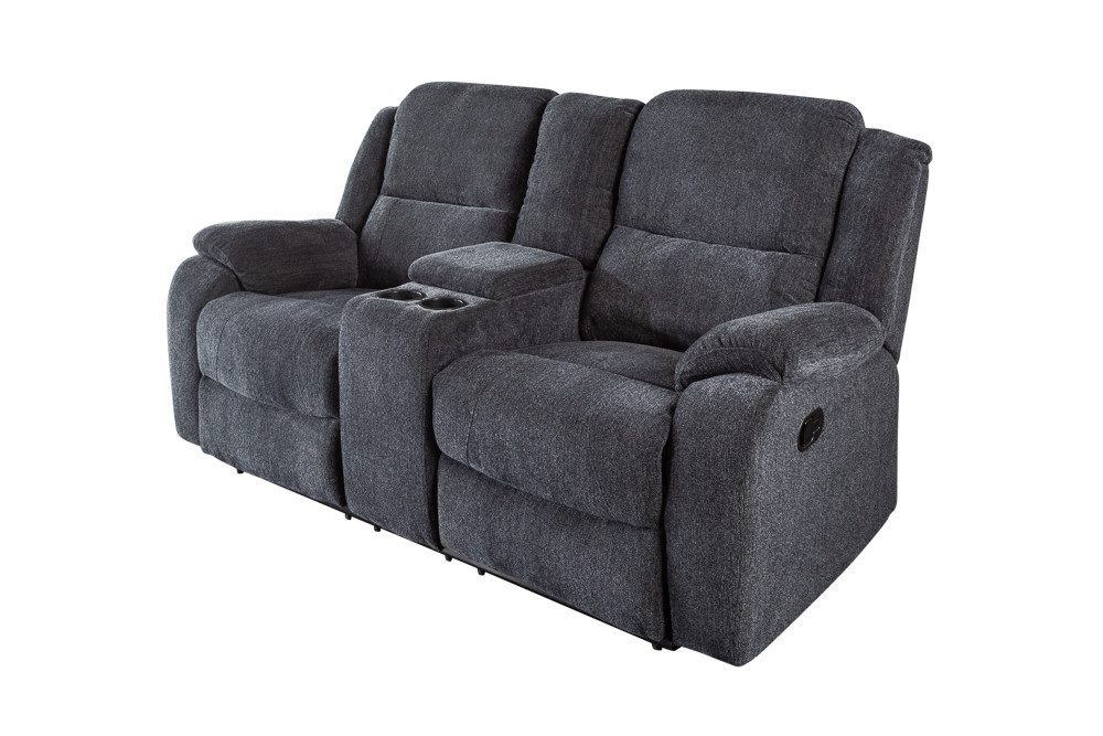 riess-ambiente Sessel HOLLYWOOD dunkelgrau - Kinosessel, Fernsehsessel, verstellbar, Wohnzimmer · Getränkehalter · Strukturstoff · Federkern · Modern