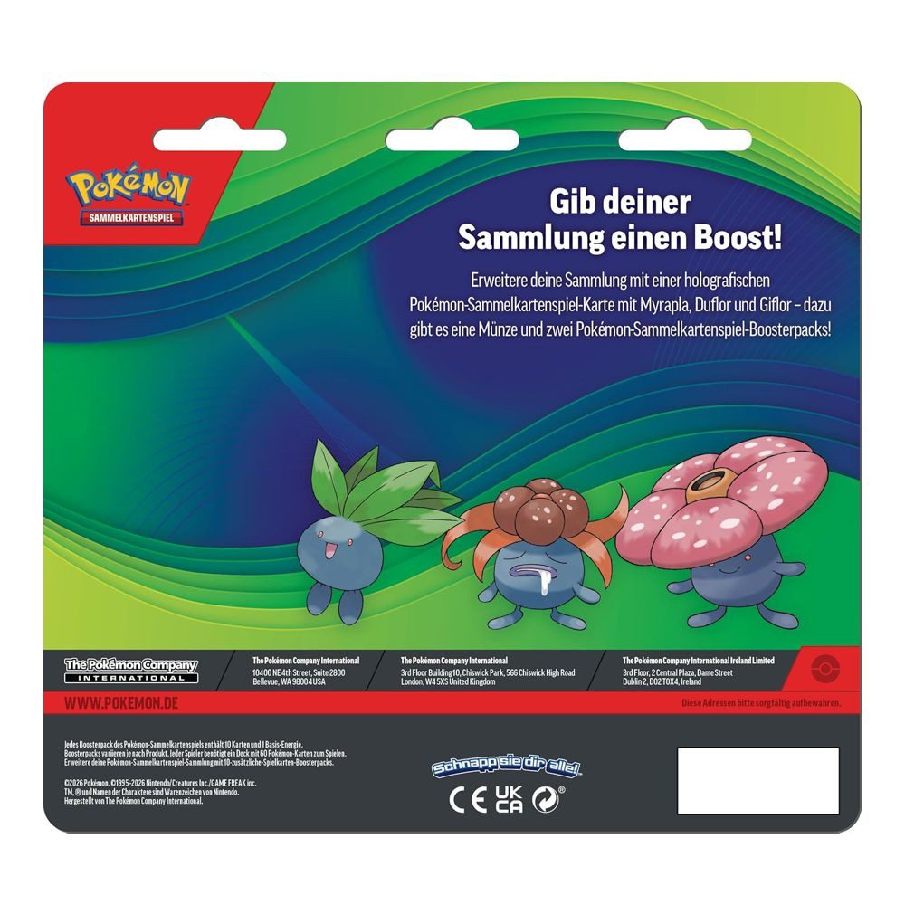 POKÉMON Sammelkarte Myrapla Duflor Giflor 2 Booster-Packs Pokemon Sammel-Karten deutsch