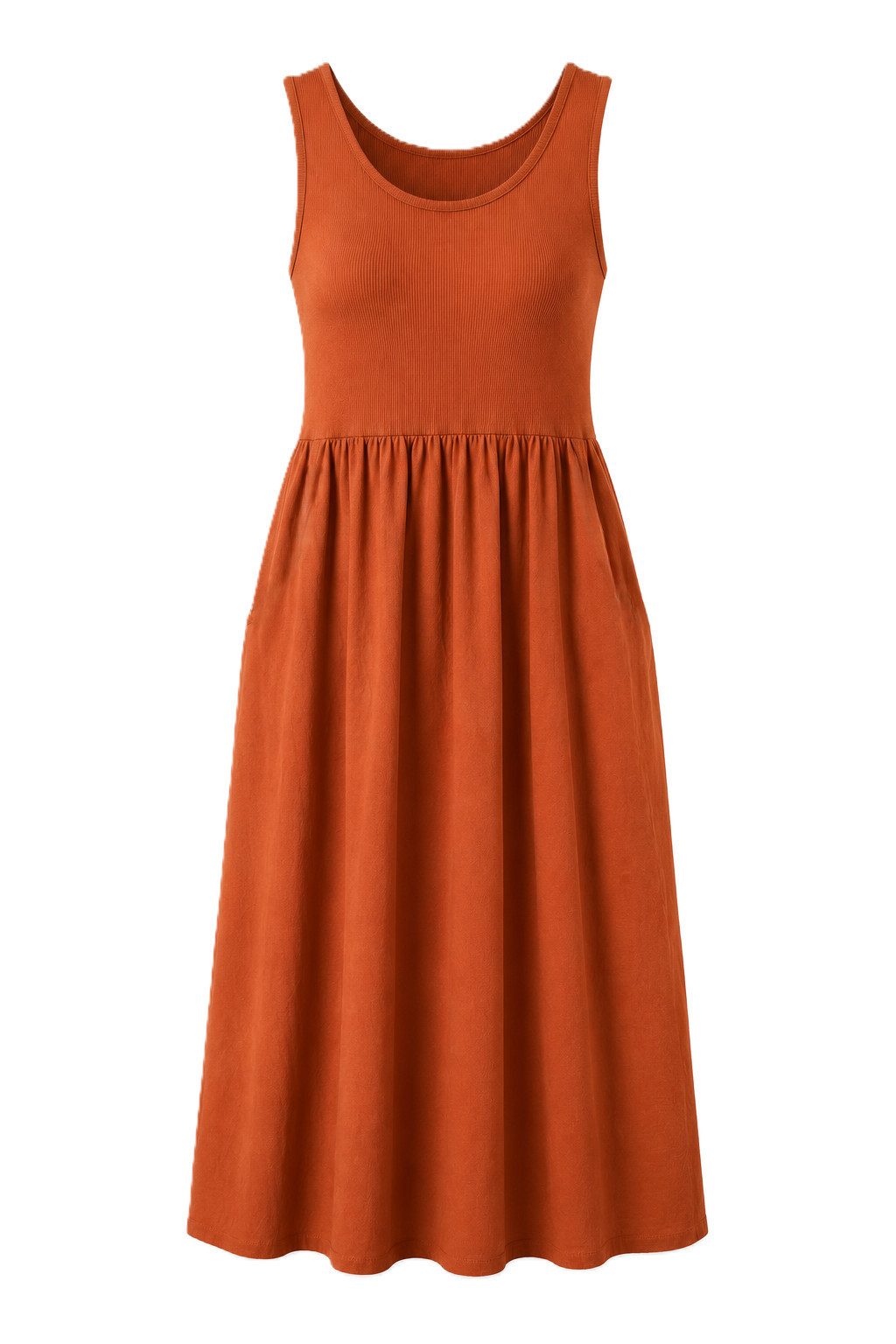 ITALY VIBES Sommerkleid - ärmelloses Kleid Damen - Midikleid - Jerseykleid - Strandkleid ONE SIZE / passend für Größe XS - L
