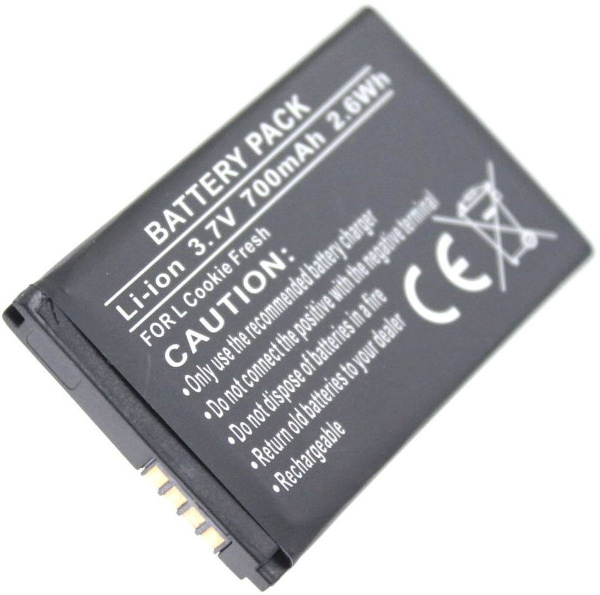 Akku für LG Electronics KF301 Li-Ion 3,7 Volt 650 mAh schwarz Handy-Akku