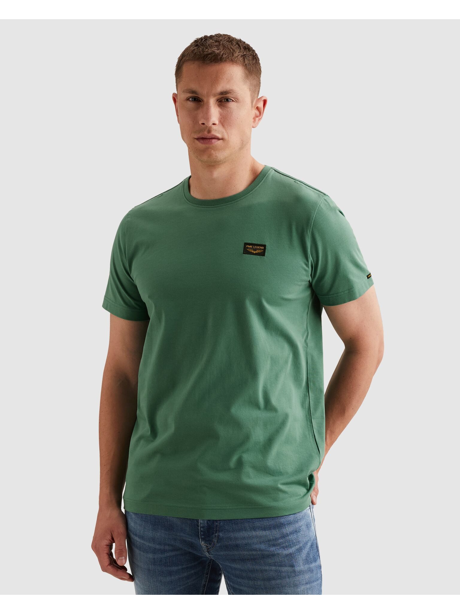 PME LEGEND T-Shirt mit Logobadge