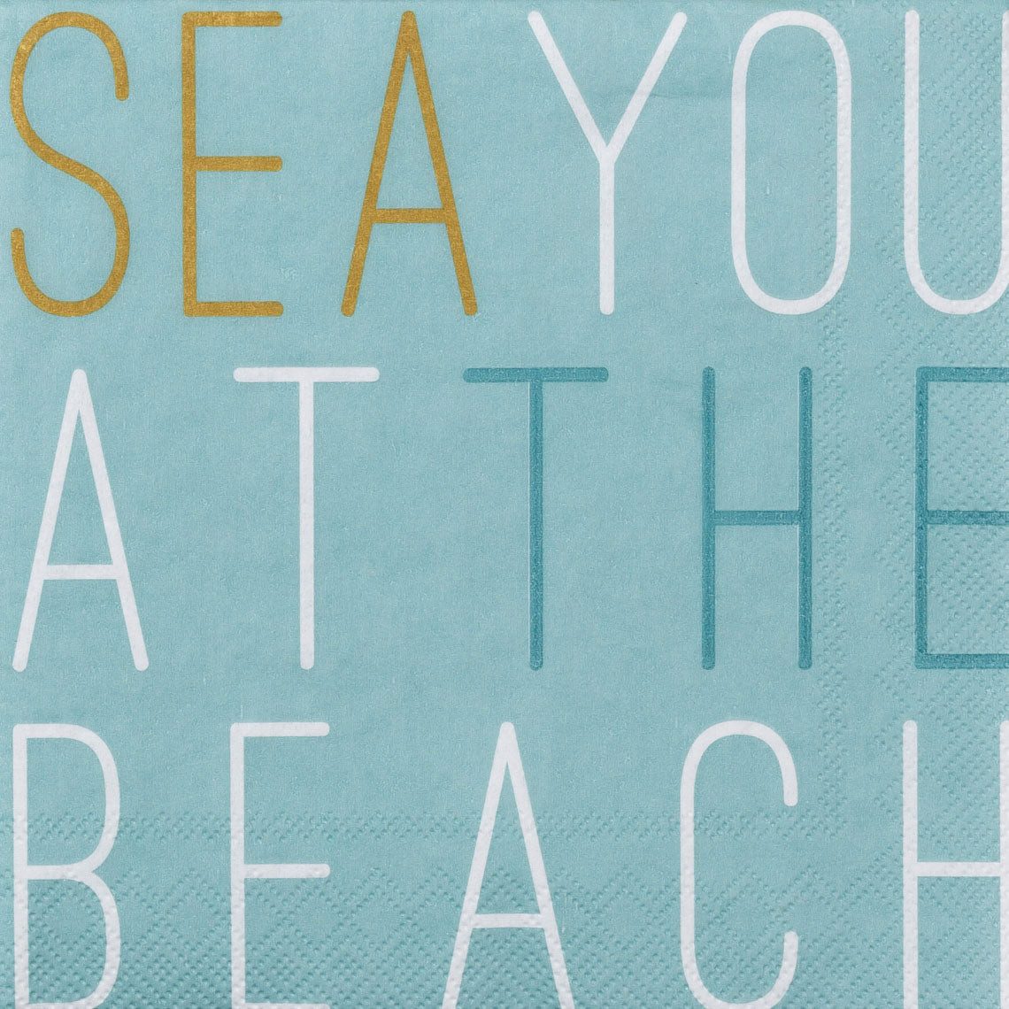 Räder Design Papierserviette Cocktailserviette 25x25 cm " Sea you at the beach " von räder design
