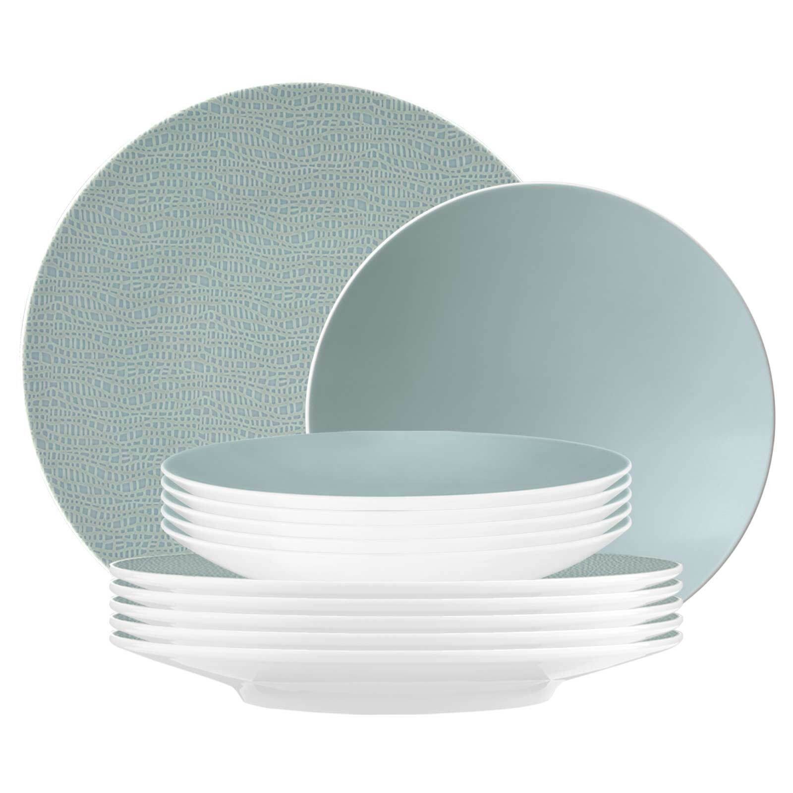 Seltmann Weiden Kombiservice Life Fashion Tafelservice 12er Set (12-tlg), Porzellan