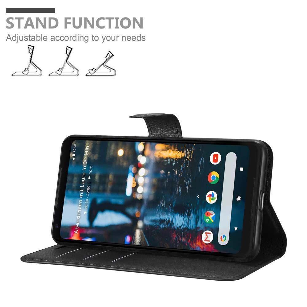 Cadorabo Handyhülle für Google PIXEL 2 XL Hülle Google PIXEL 2 XL, Hülle Schutzhülle mit Standfunktion, Kartenfach und Magnetverschluss