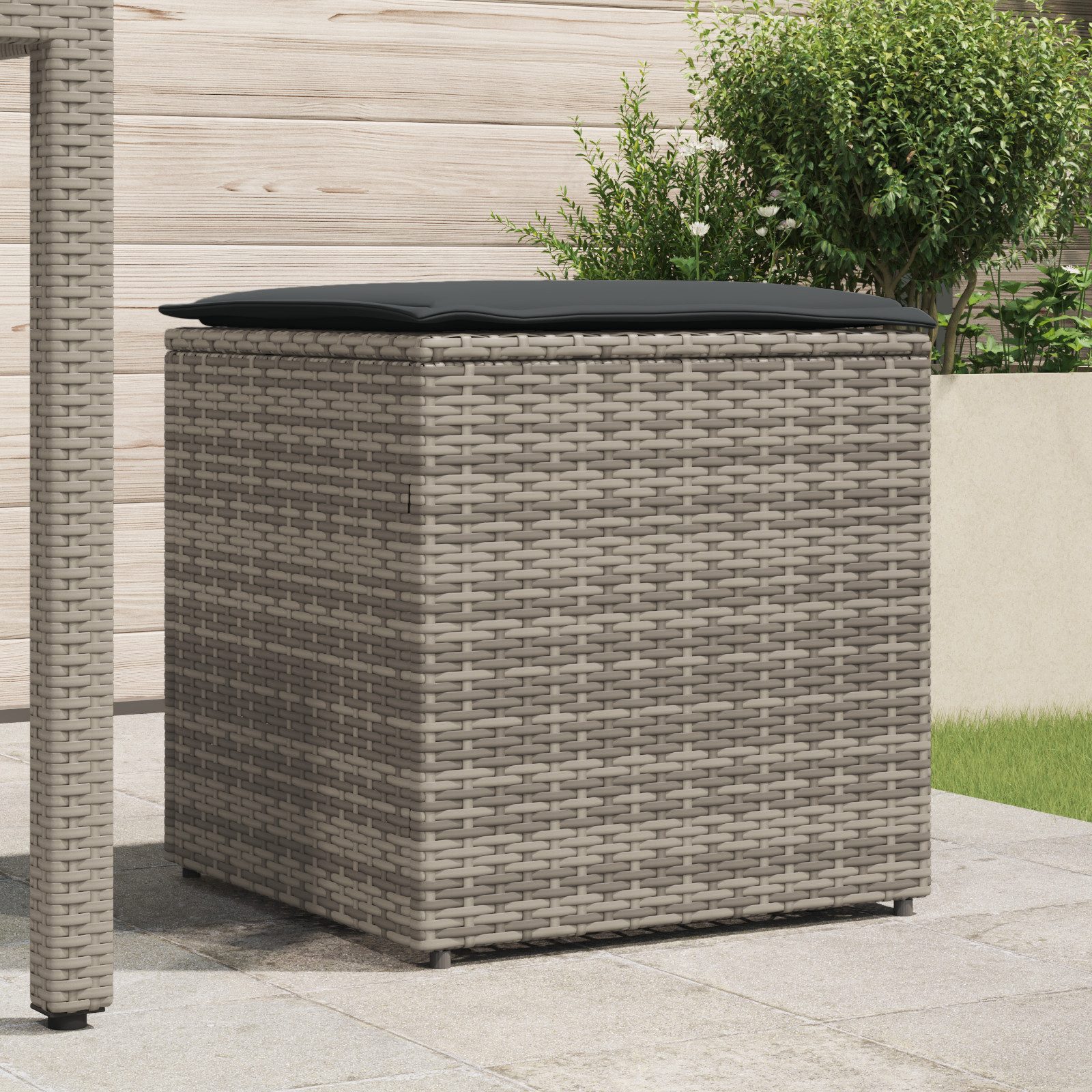 vidaXL Gartenbox Stauraum für draußen Grau günstig online kaufen