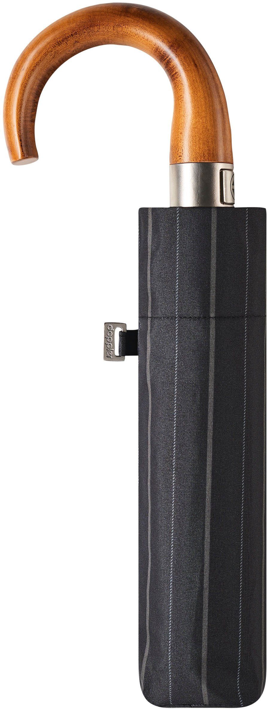 doppler® Taschenregenschirm Fiber Magic Mini stripe, tender Herren Strong für gemustert