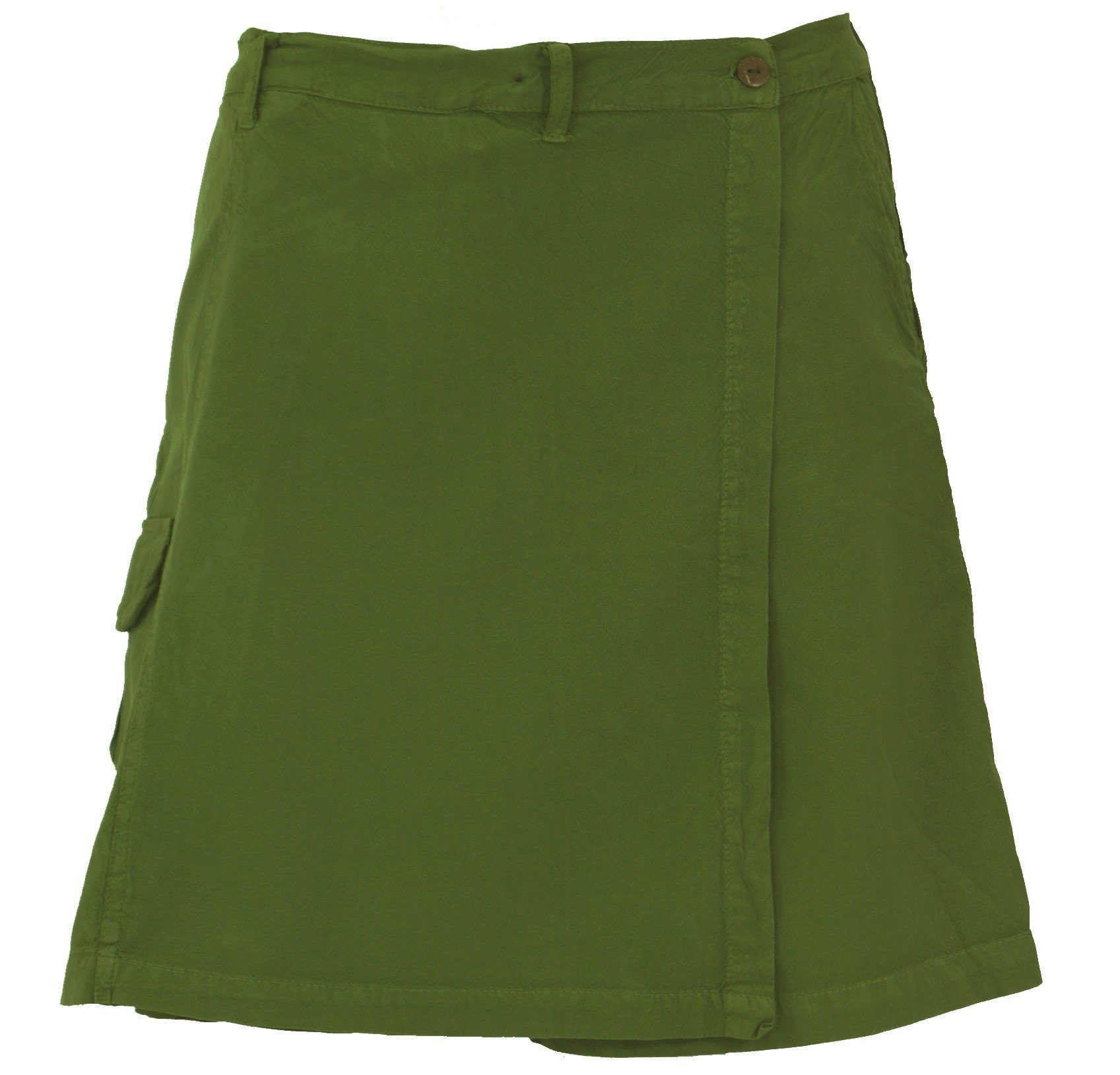 Guru-Shop Hose & Shorts Goa Shorts, Hosenrock - olive alternative Bekleidung