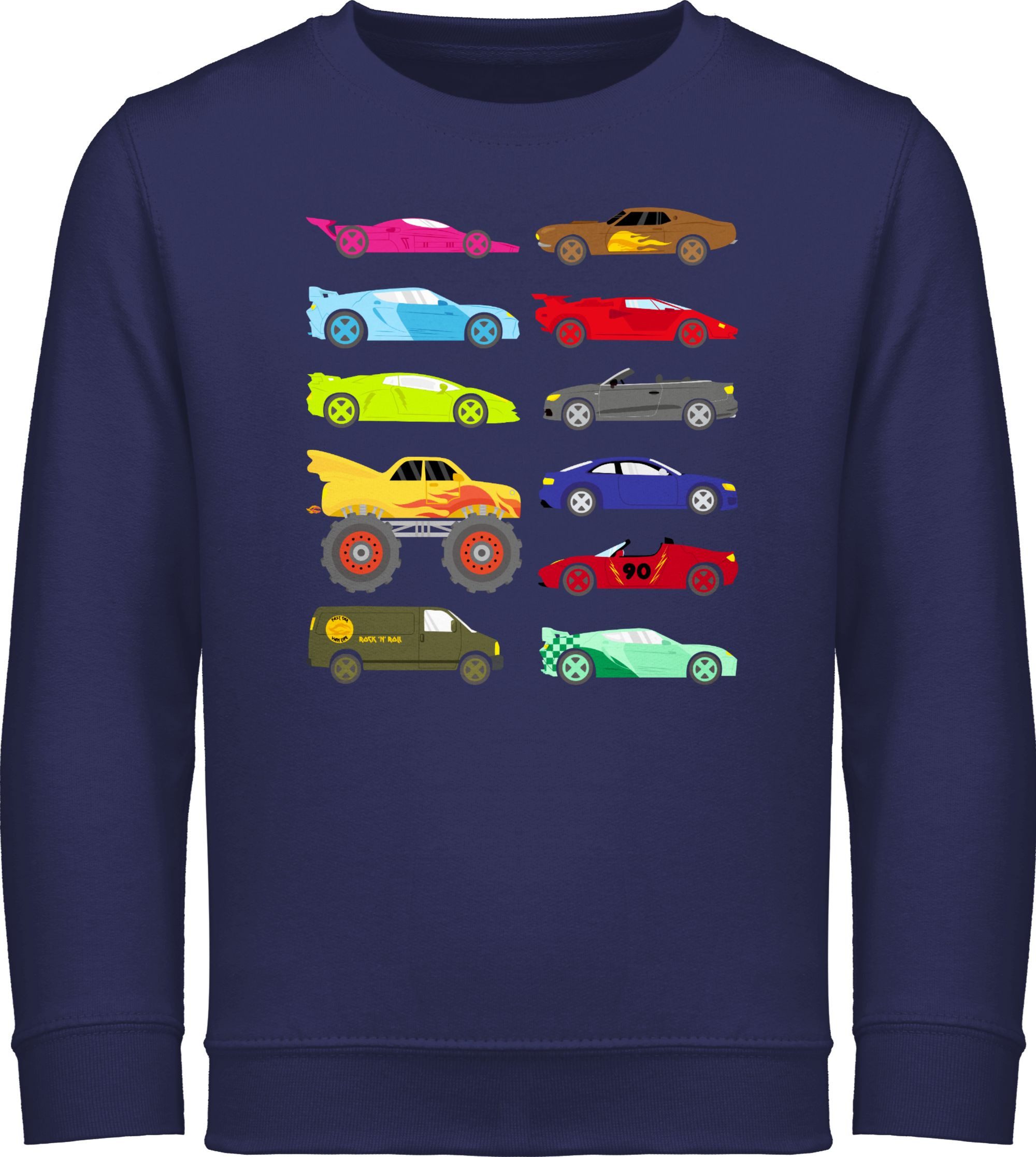 Sweatshirt Rennwagen und Trucks