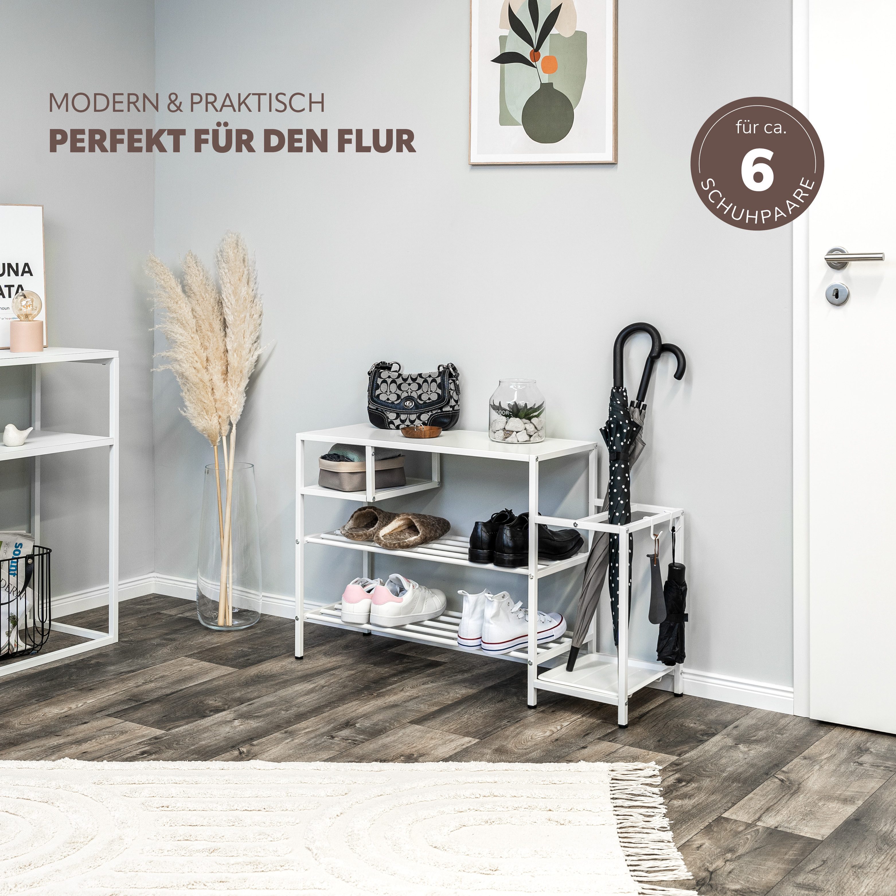 eluno Schuhregal für ca. 6 Paar günstig online kaufen