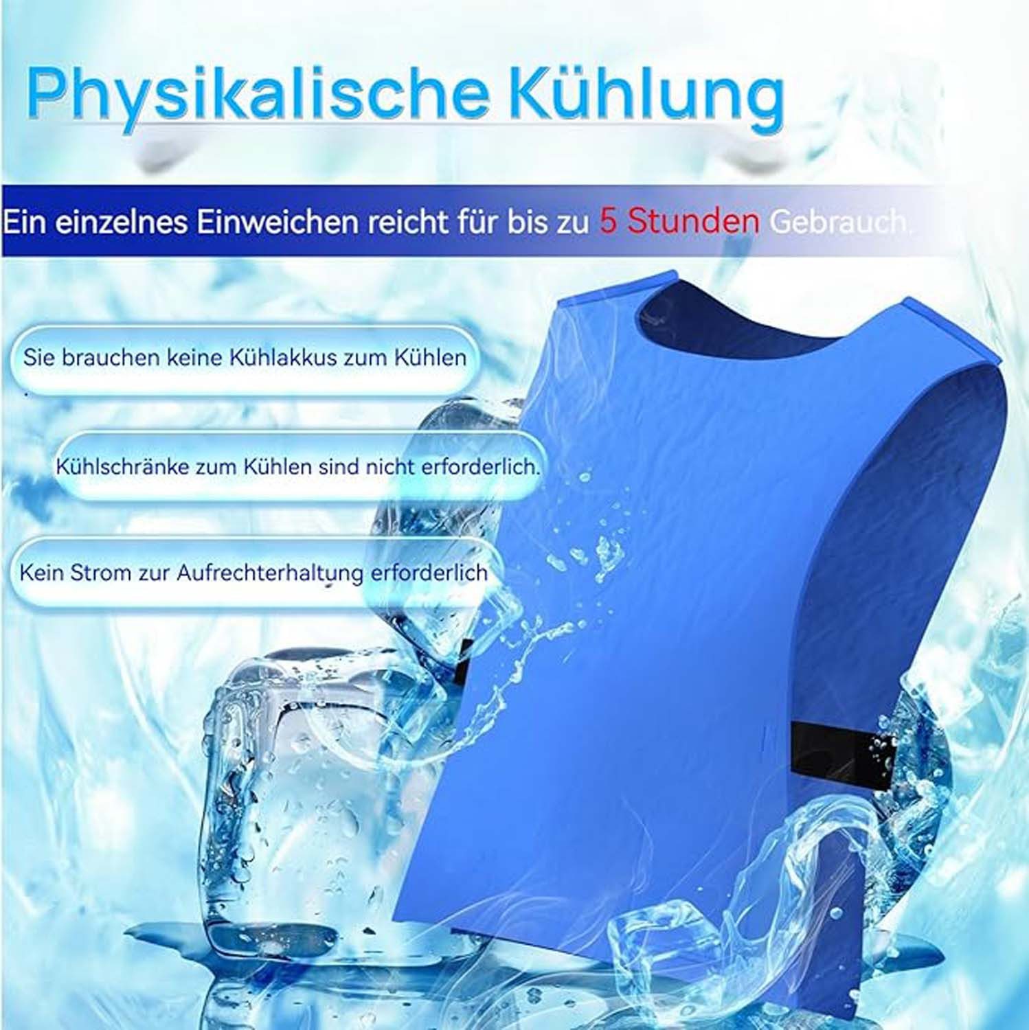 nsihing Funktionsweste Kühlweste – Sommer-Kühlgilet für Damen und Herren