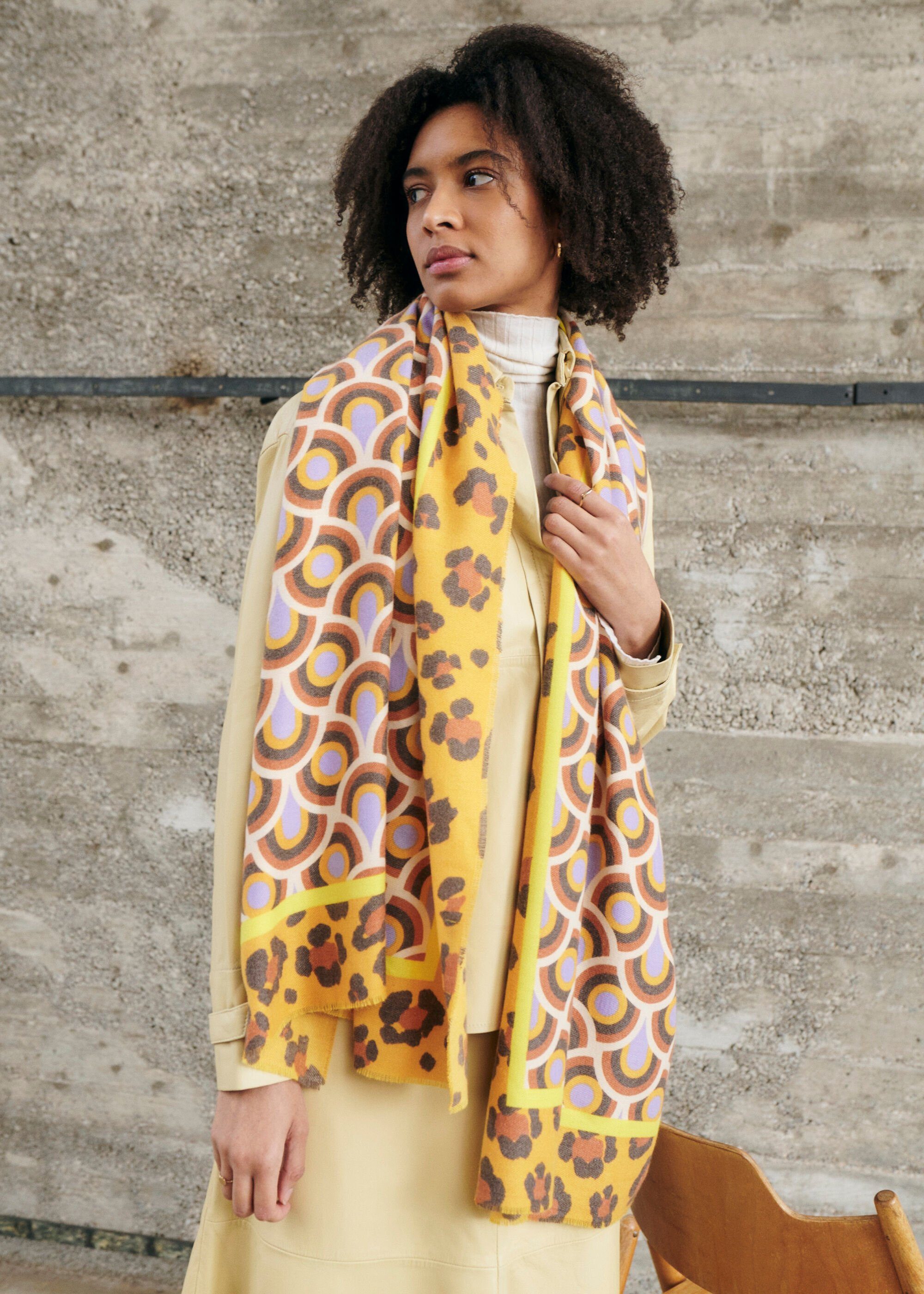 Kaschmirweicher Modeschal Schal, Codello mit Grafik-Print