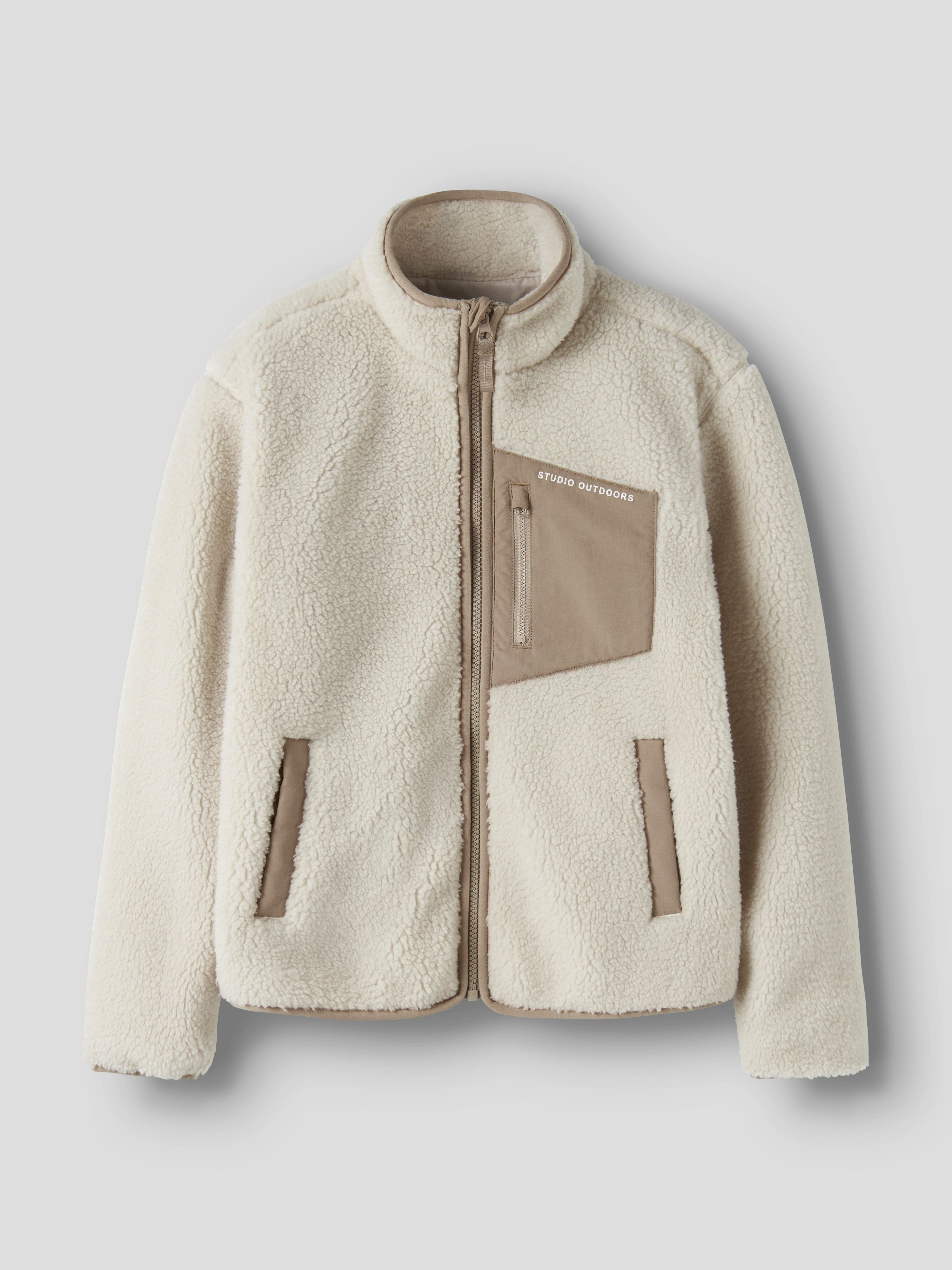 Name It Plüschjacke NKNMATTIA SHERPA JACKET PB1 Kunstfaser