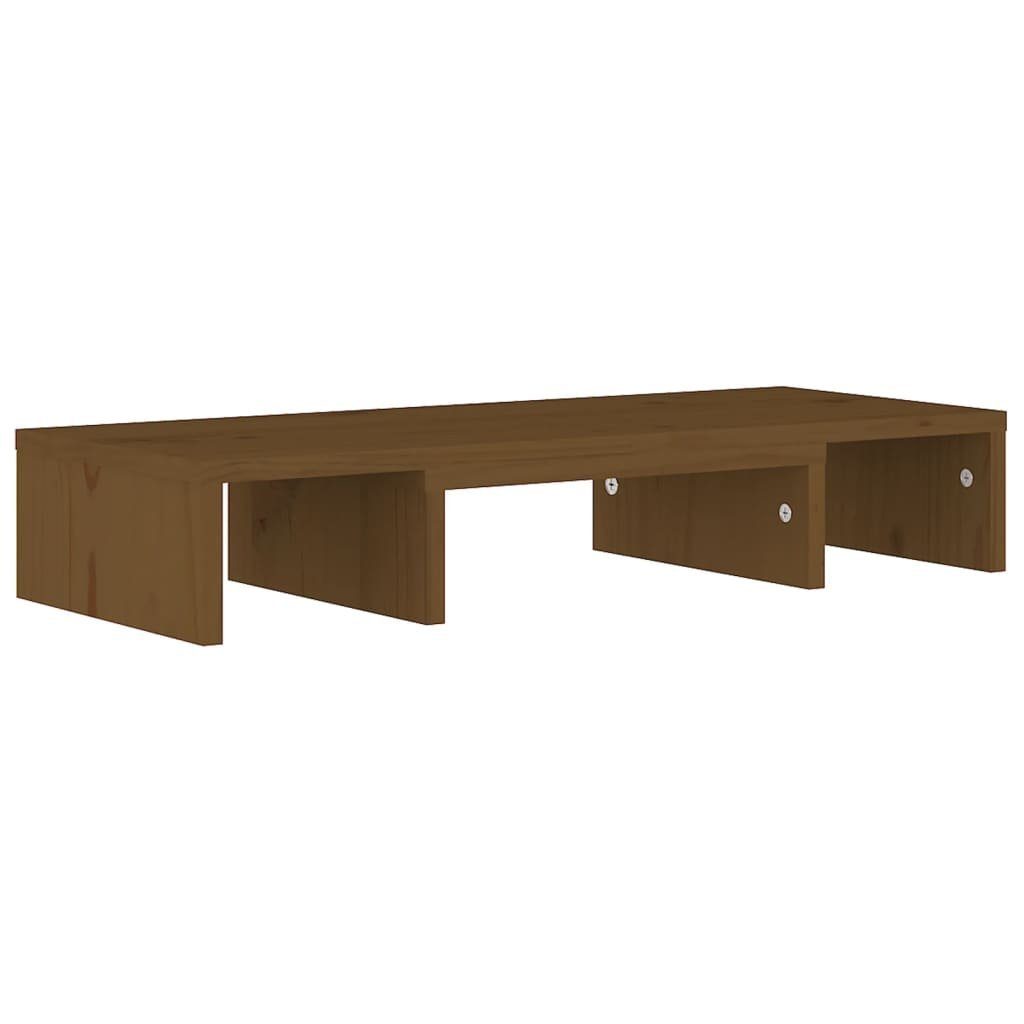 Massivholz TV-Schrank (1-St) vidaXL Kiefer 60x24x10,5 cm Monitorständer Honigbraun