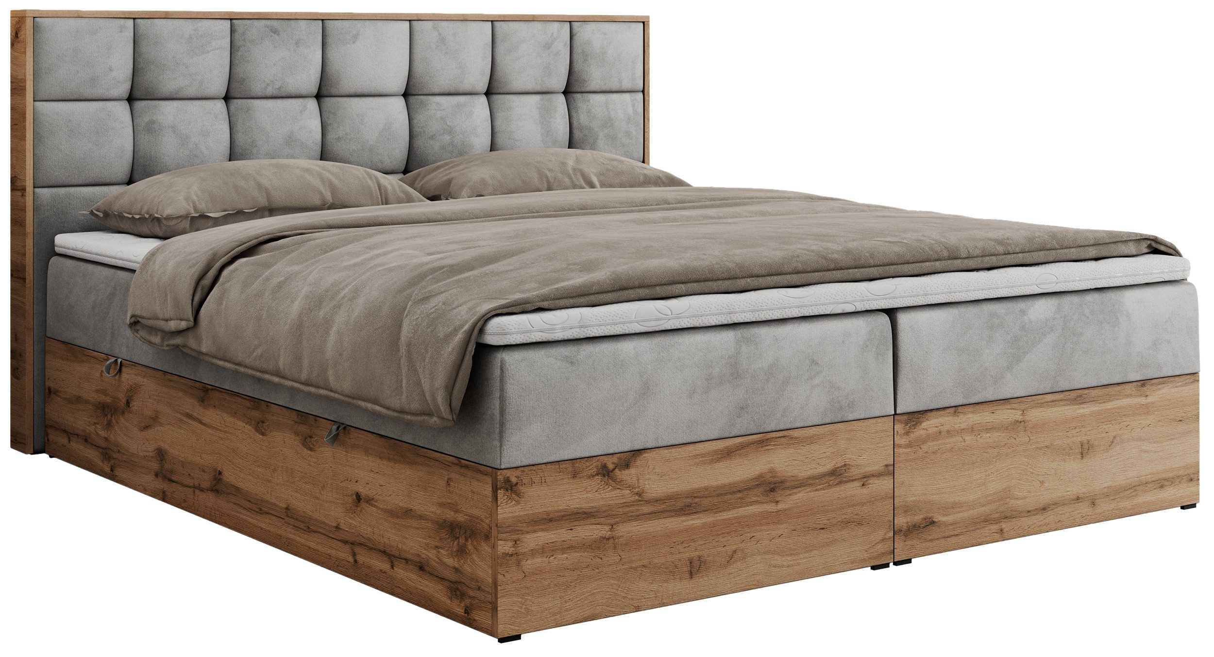 MKS MÖBEL Boxspringbett ALBERO 1 (Set, günstig online kaufen