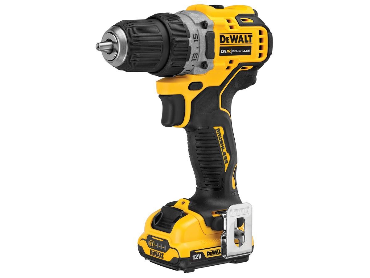 DeWalt Akku-Bohrschrauber DeWalt Akku-Bohrschrauber, 12V / 2Ah, 12 V, (Set), inkl. 2 Akkus und Schnellladegerät, + T STAK-Box
