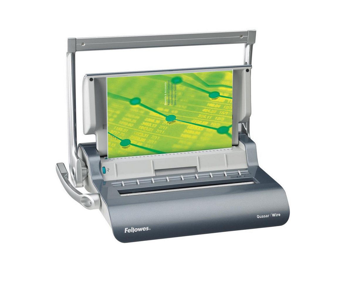 Thumbnail - FELLOWES Silhouettenstanzer Fellowes 5224101 Fellowes Quasar Drahtbindegerät