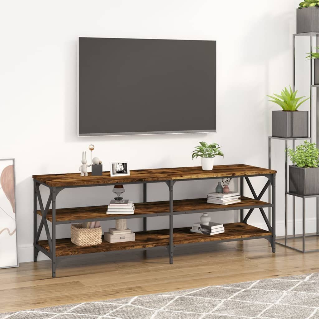 furnicato TV-Schrank Räuchereiche 140x40x50 cm Holzwerkstoff